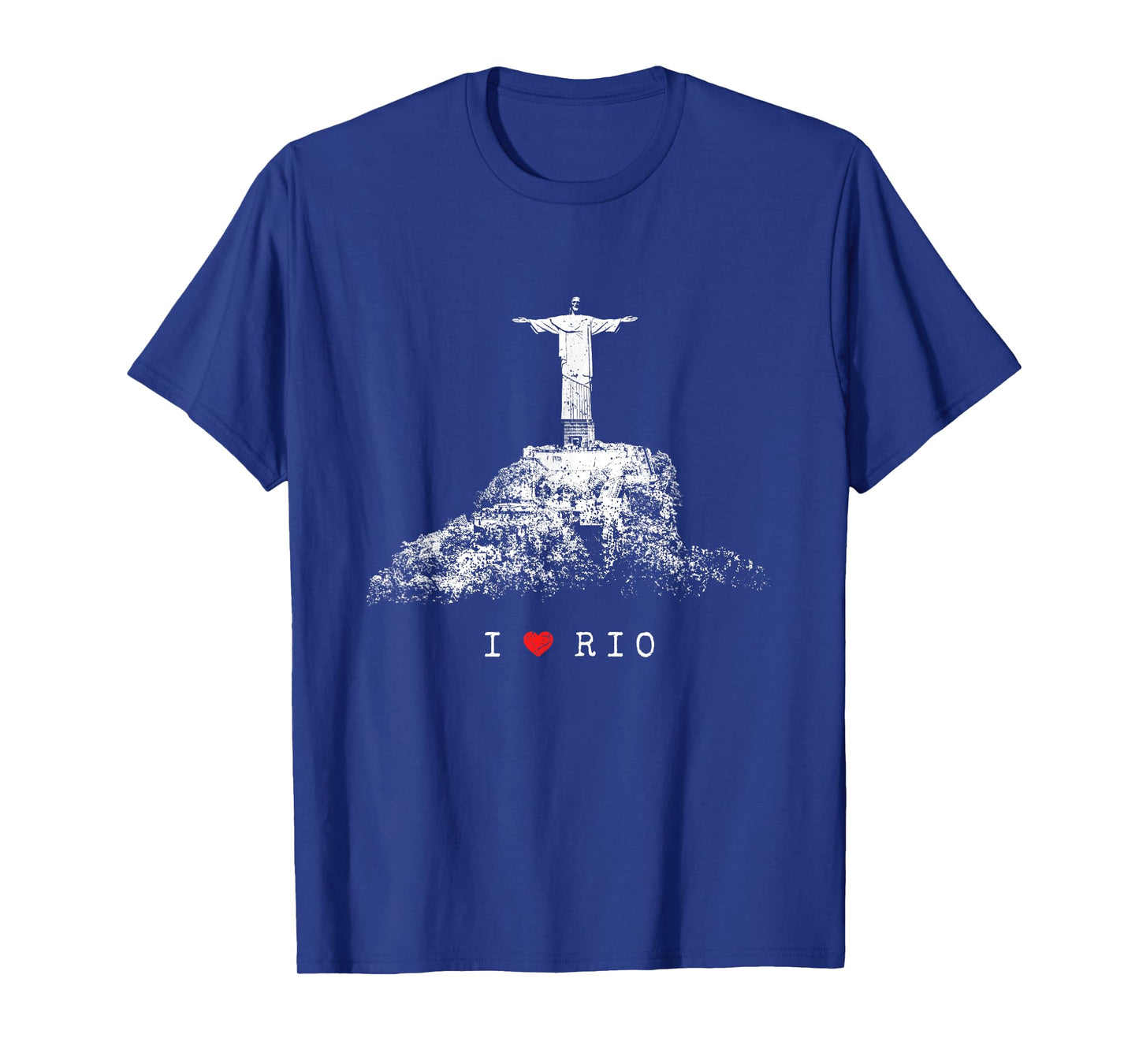 Rio de Janeiro Skyline Statue of Jesus Christ Brazil Love T-Shirt