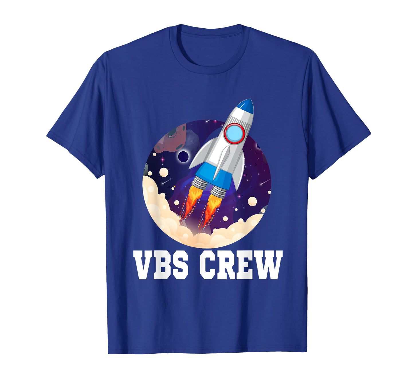 I Love VBS 2025 Space Crew Vacation Bible School Rocket T-Shirt