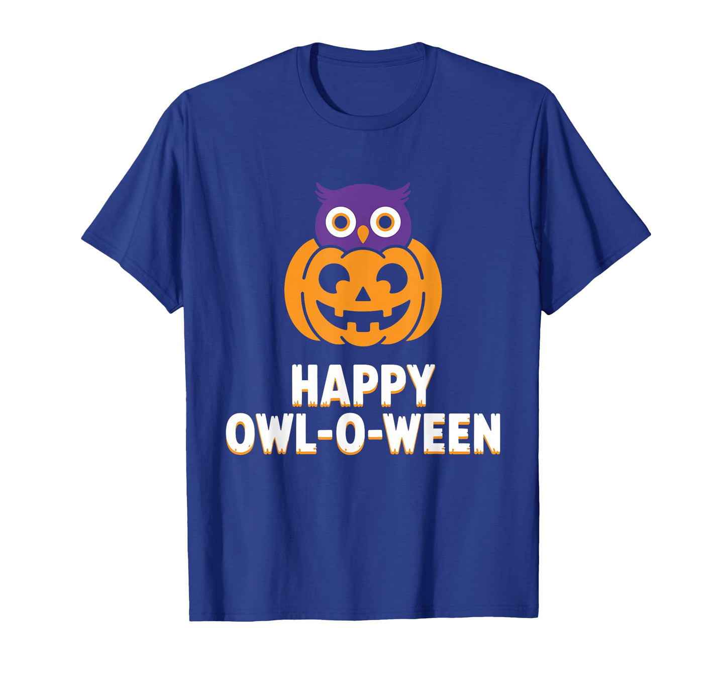 Happy Owl-O-Ween Cute Funny Owl Witch Hat Halloween T-Shirt