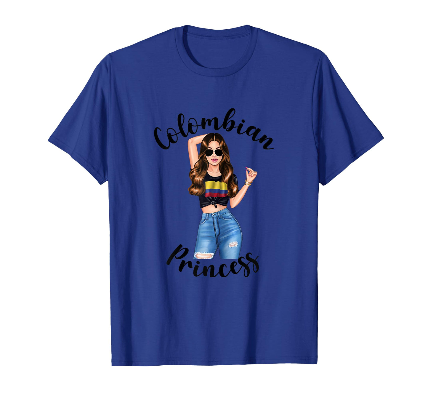Colombian Princess Colombia Flag South American Latin Beauty T-Shirt