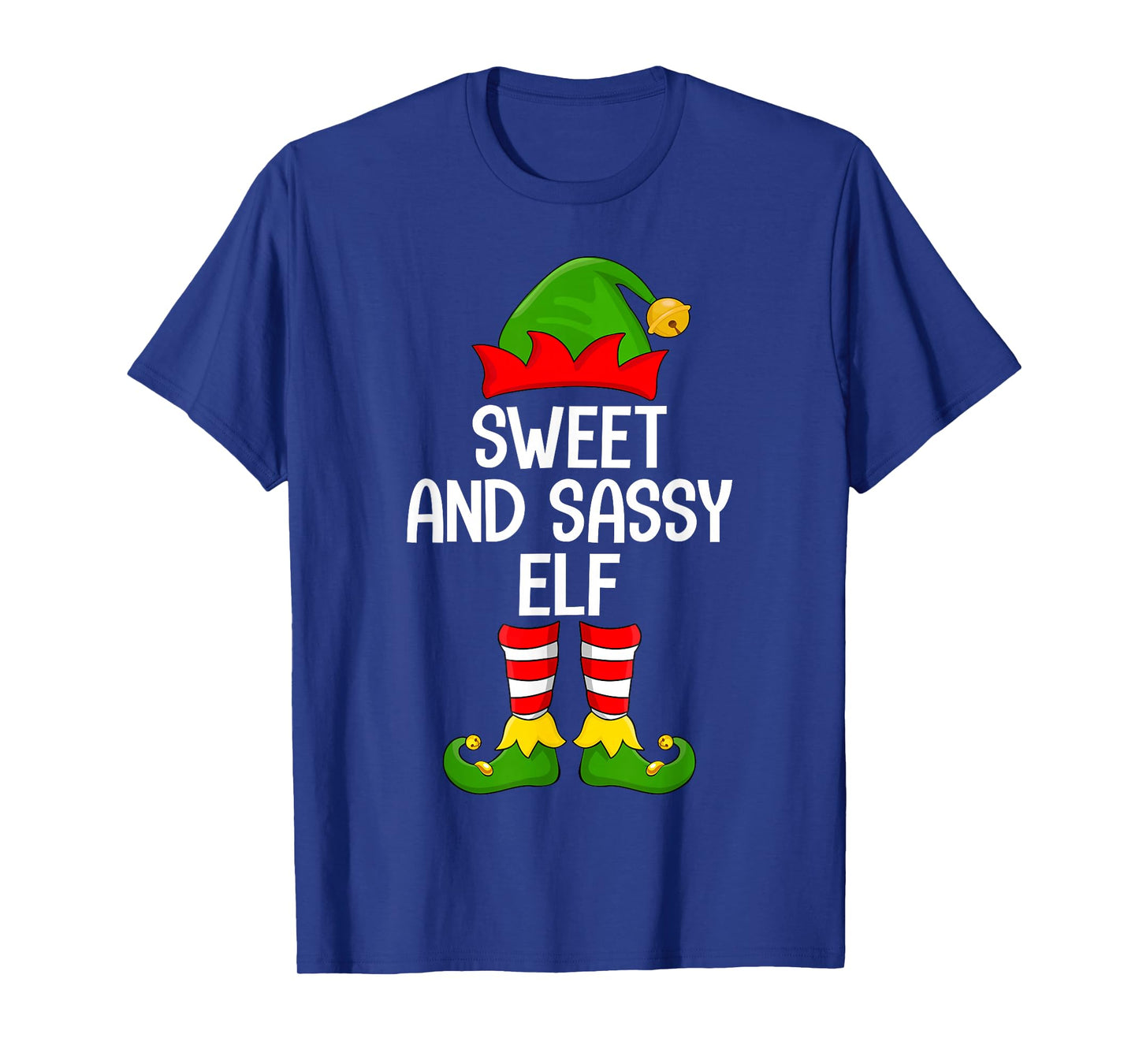 Sweet Sassy Elf Xmas Family Matching Elf Squad Christmas T-Shirt