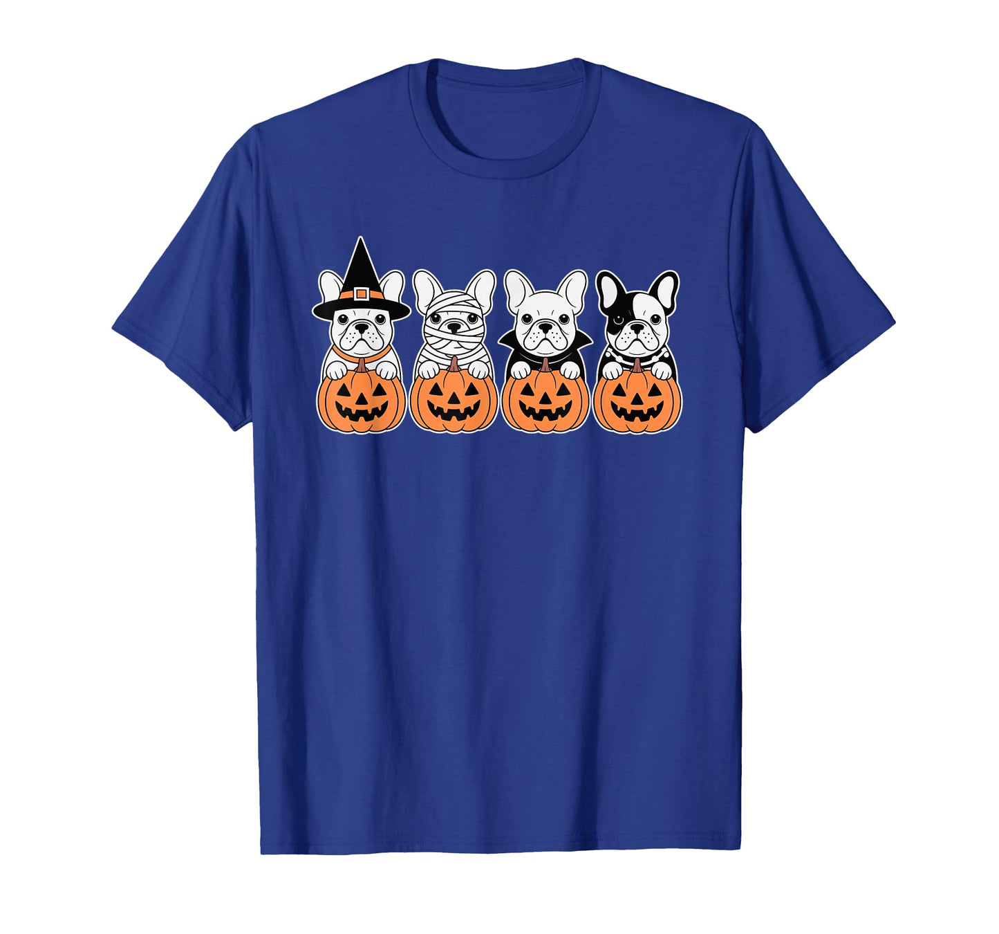 Funny French Bulldog Halloween Party Dogs Trick or Treat T-Shirt