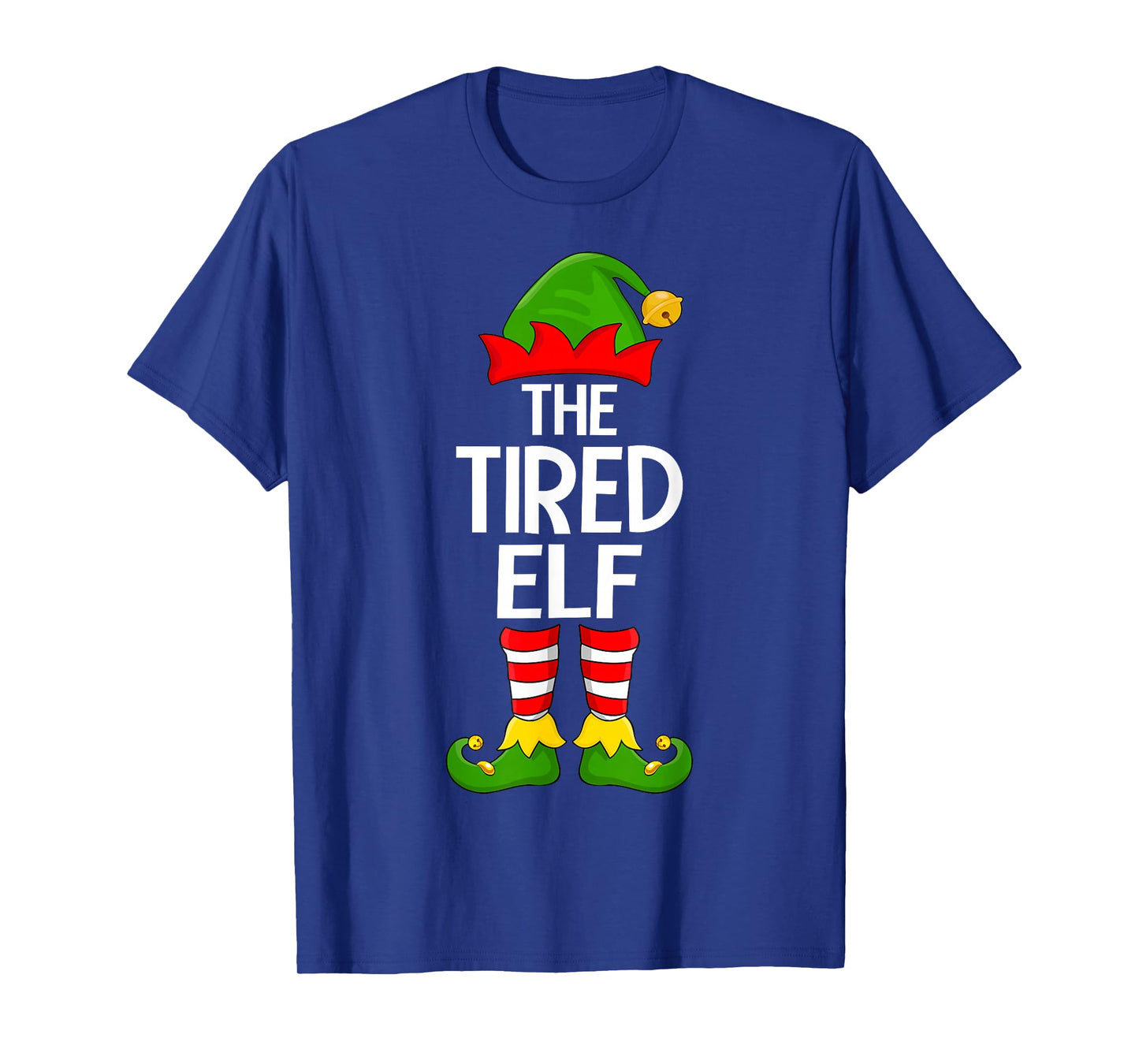 Tired Elf Xmas Matching Family Elf Squad Christmas T-Shirt