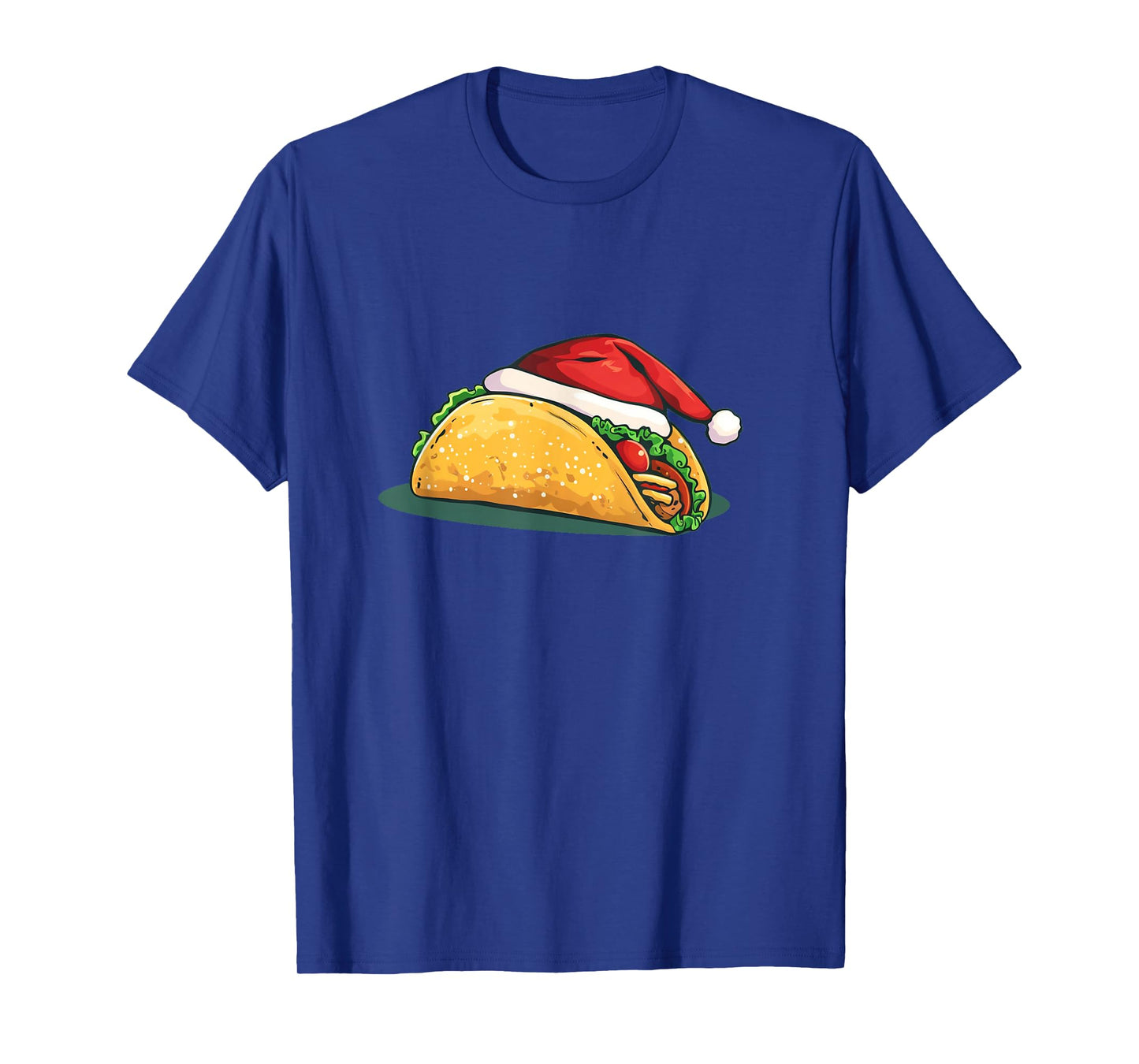 Festive Taco Food Costume for Santa Claus Hat Lovers T-Shirt