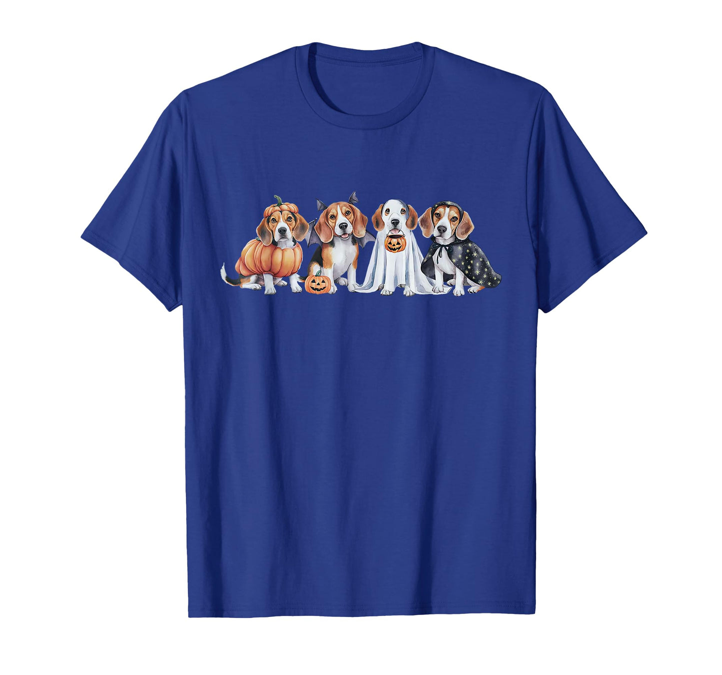 Cute Funny Beagle Dog Ghost Witch Costume Spooky Halloween T-Shirt