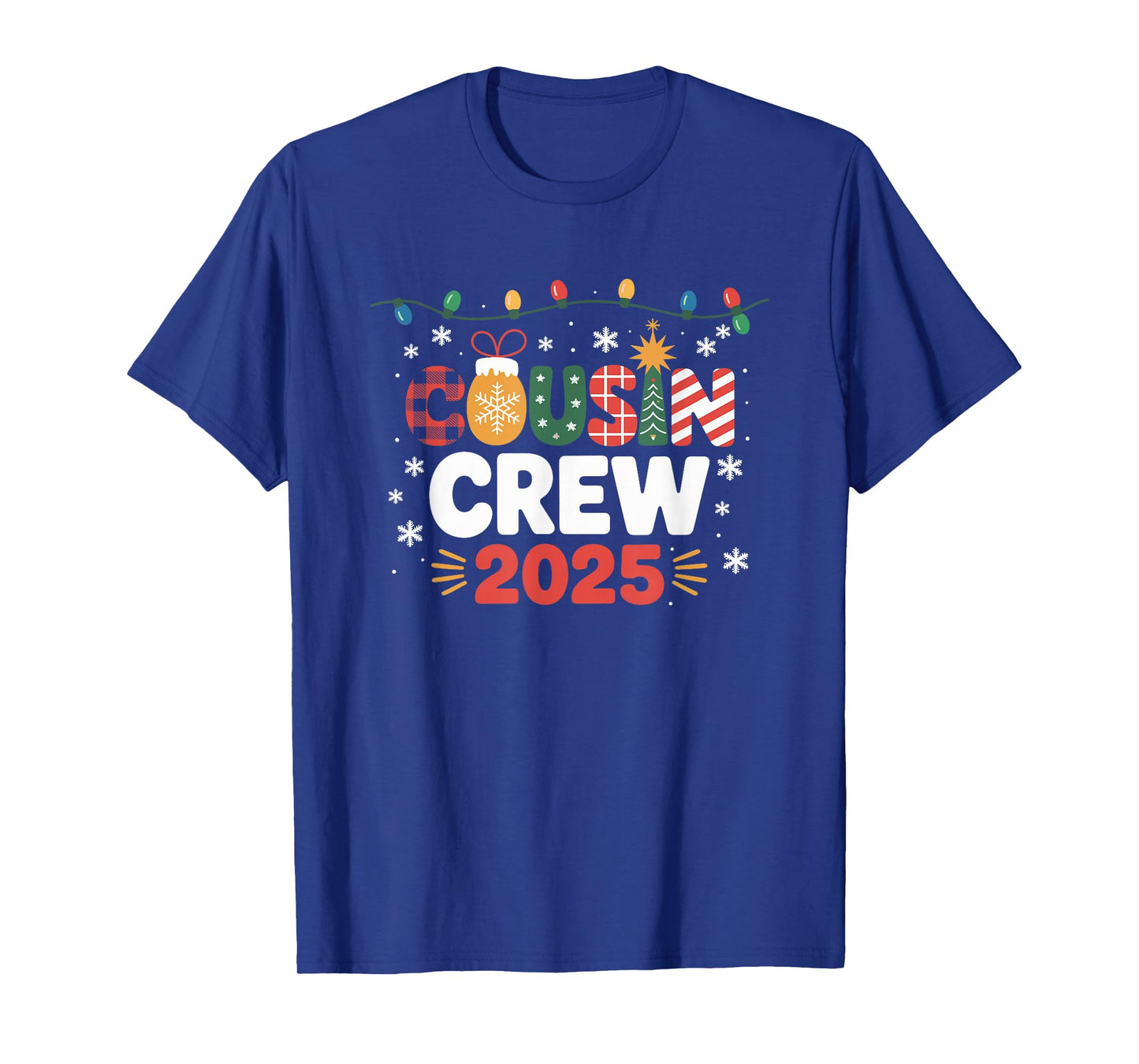 Cousin Crew Christmas 2025 Family Matching Xmas T-Shirt
