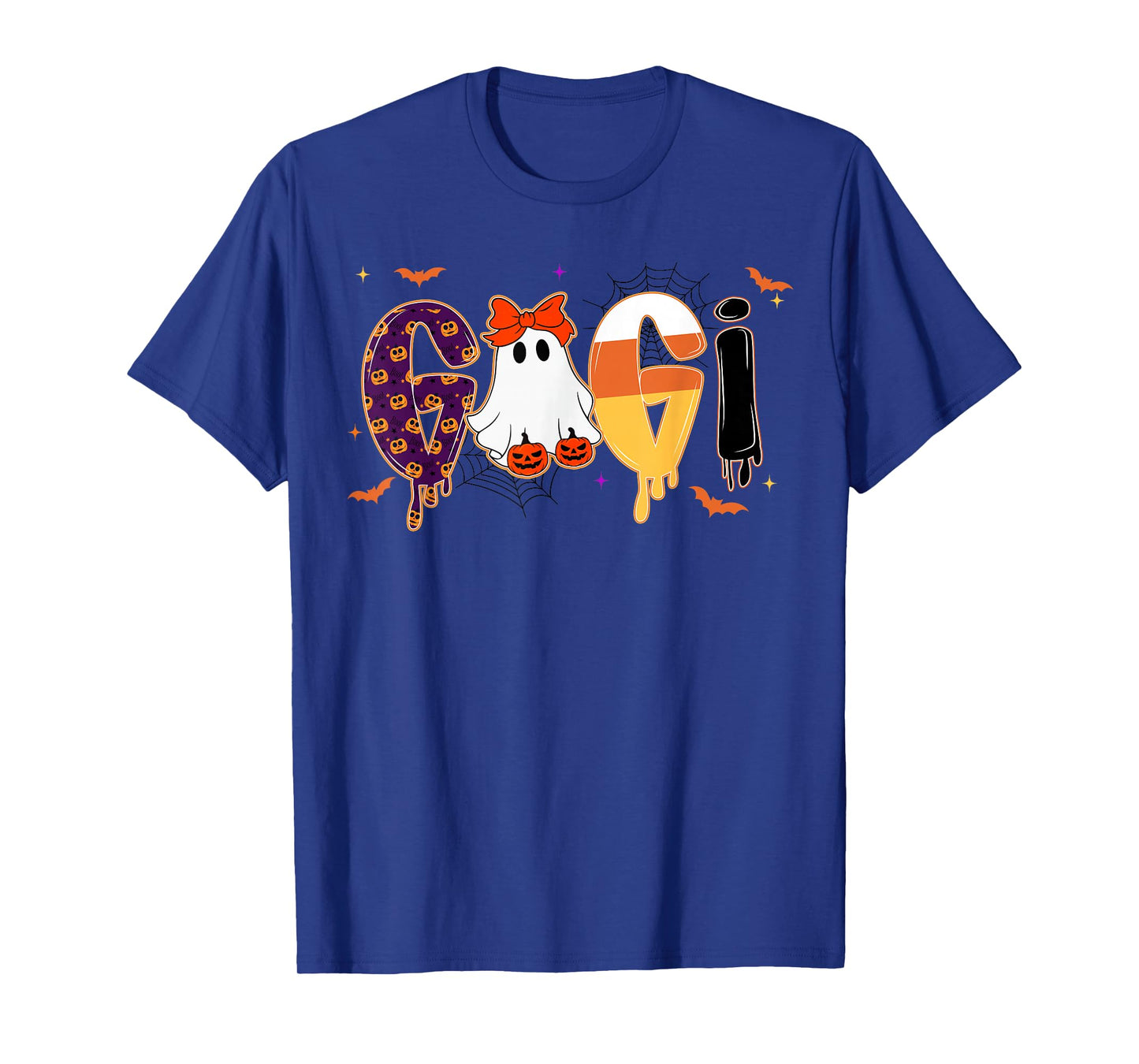 Preppy Halloween Candy Gigi, Funny Spooky Ghost Pumpkin Gigi T-Shirt