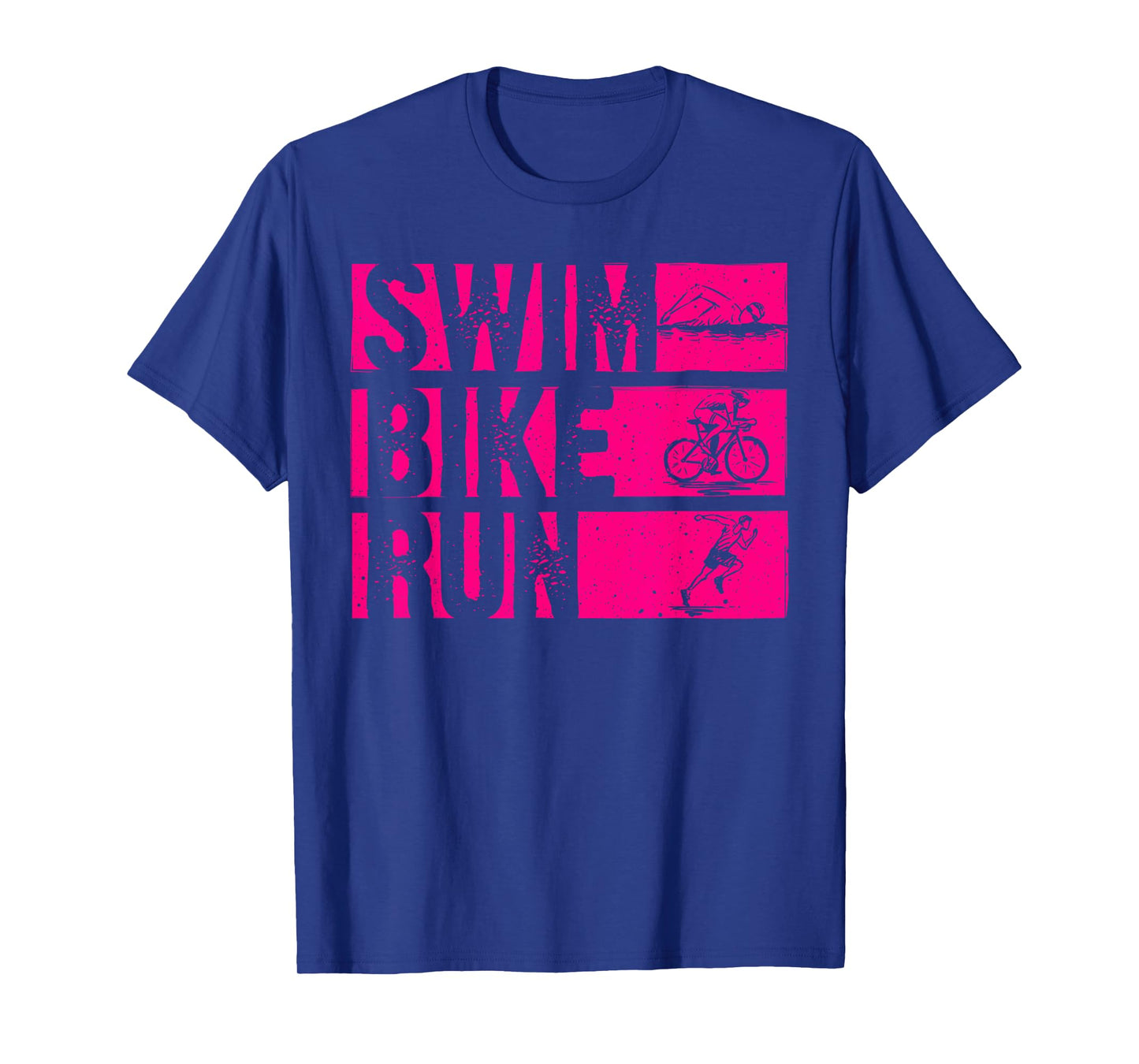 Funny Triathlon Swim Bike Run Design Men Women Triathletes T-Shirt