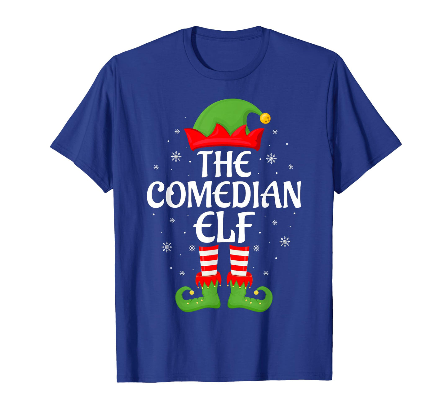 Comedian Elf Xmas Family Matching Elf Squad Christmas T-Shirt