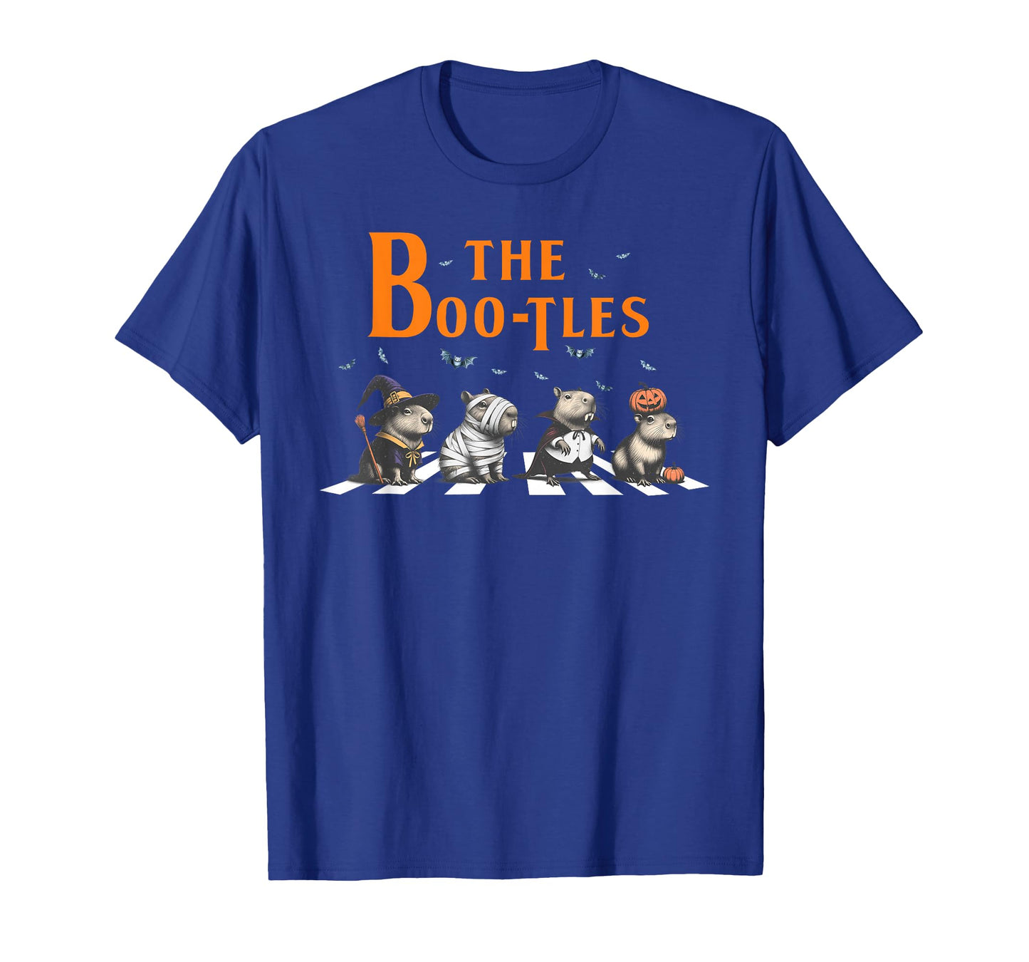 The Boo-Tles Capybara Halloween Pumpkin Mummy Witch Vampire T-Shirt