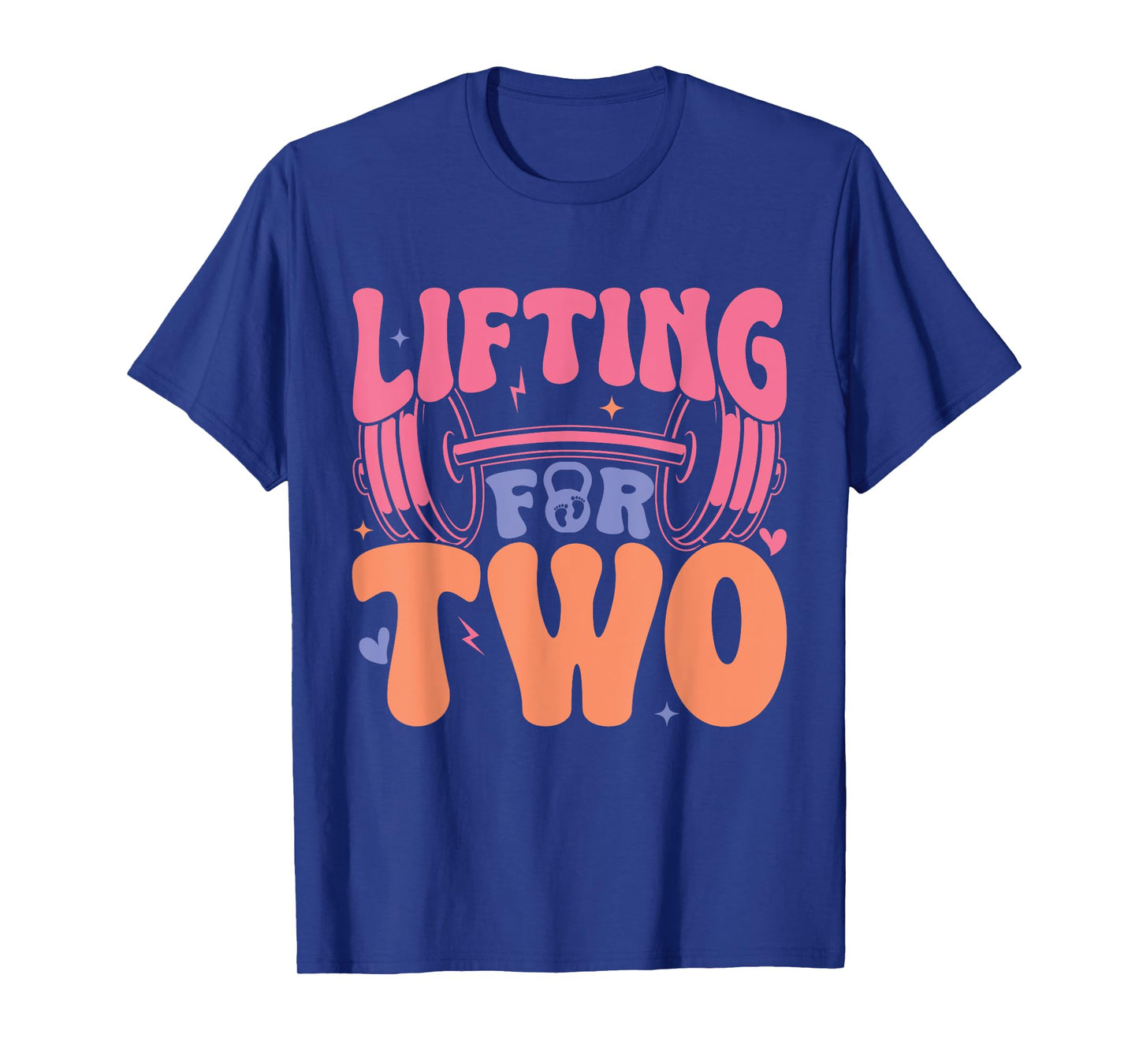 Lifting Two Pregnancy Expecting Gender Fitness Gym Workout T-Shirt