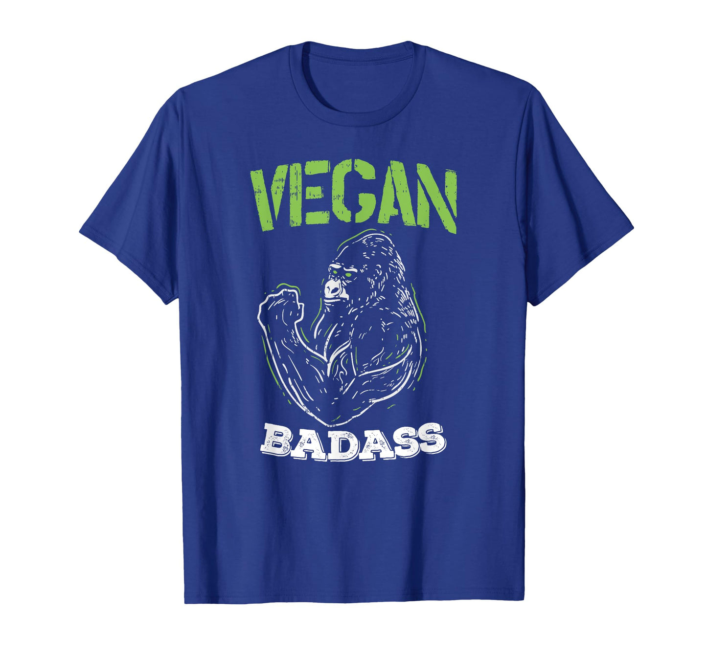 Vegan Badass Plant Powered Muscle Veggie Go Green Fitness T-Shirt
