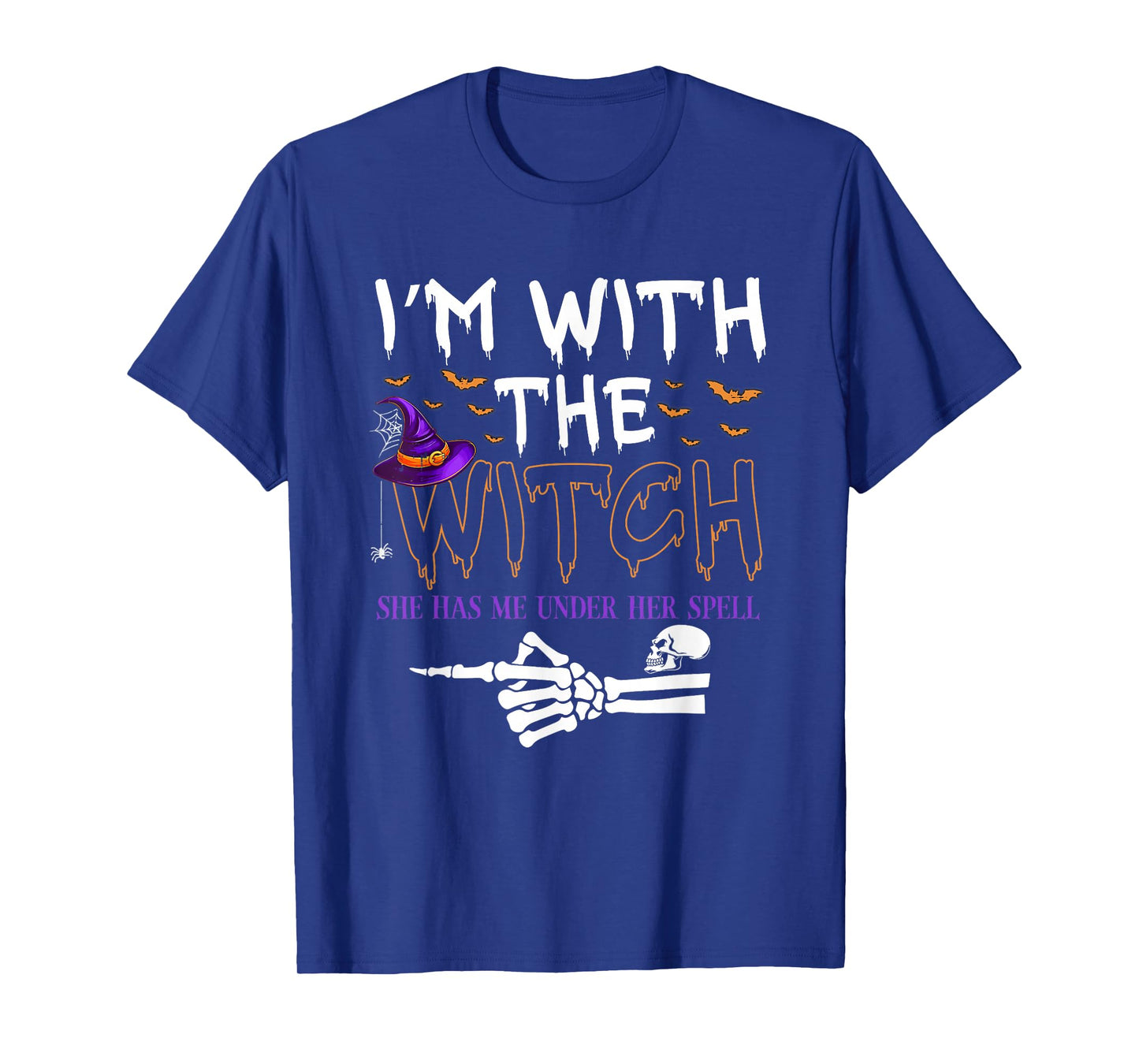 I'm with The Witch Funny Halloween Couple Costume Party T-Shirt