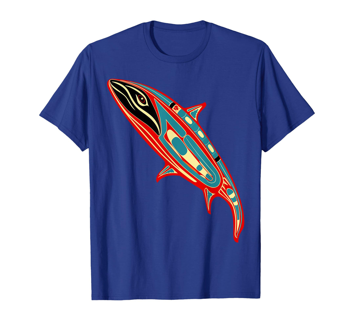 Orca in Salish Coast Weaving Design Style T-Shirt