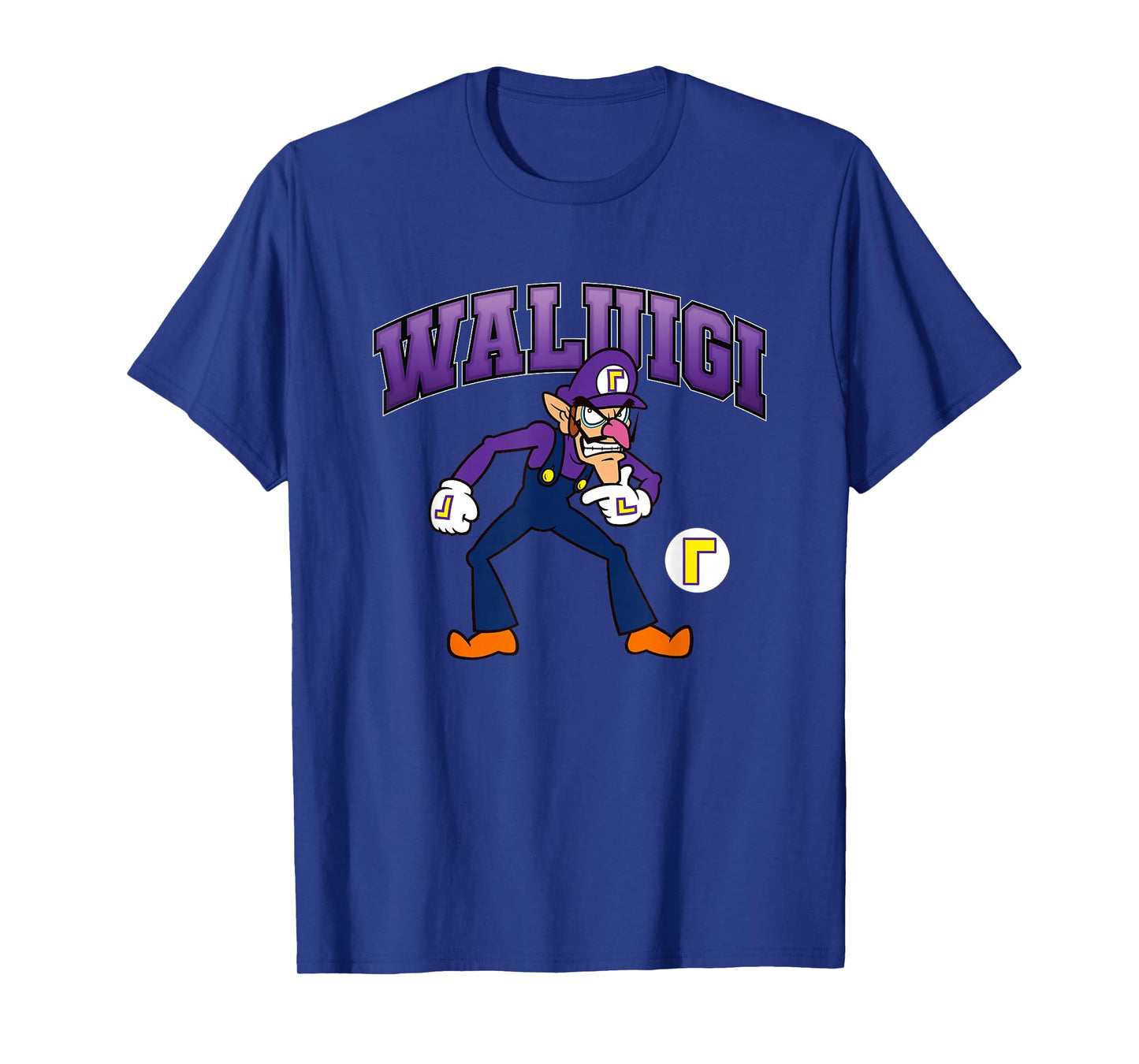 Super Mario Bros Waluigi Big Character Portrait T-Shirt