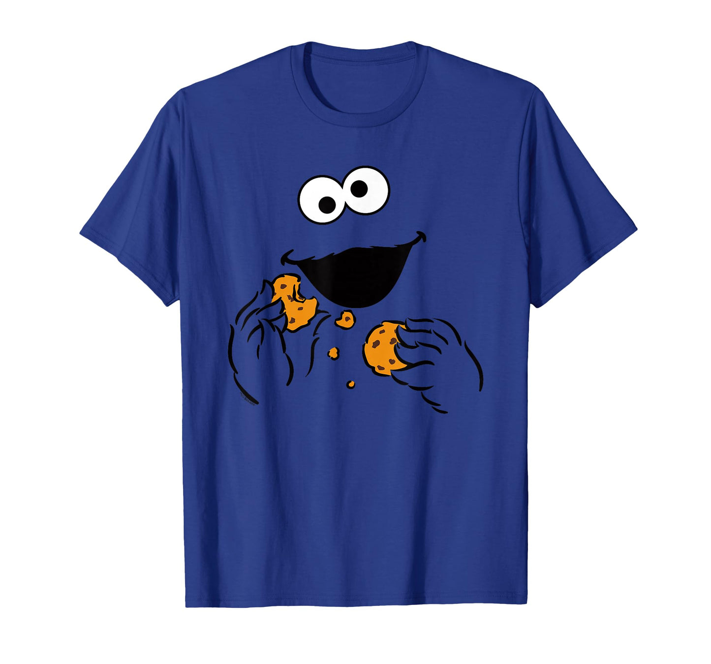 Sesame Street Cookie Monster Om Nom Face Halloween Costume T-Shirt