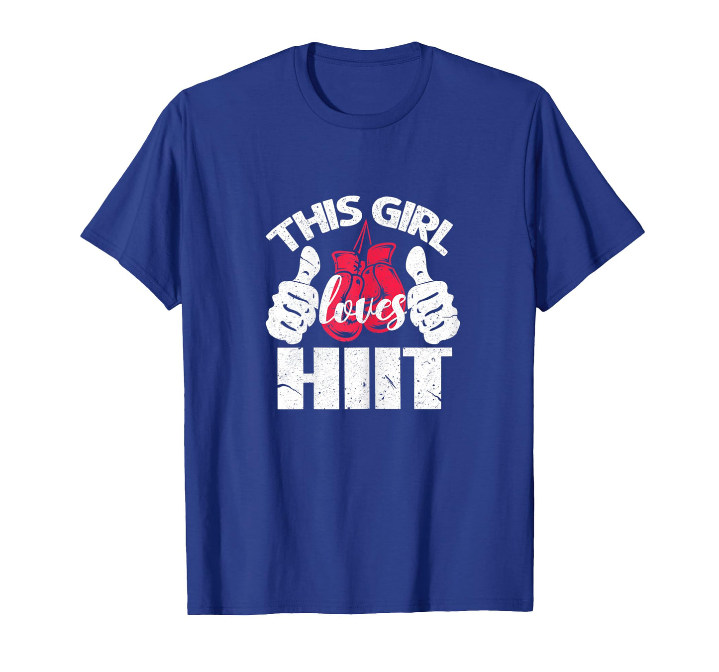 Womens This Girl Loves HIIT Gym Fitness Sport T-Shirt