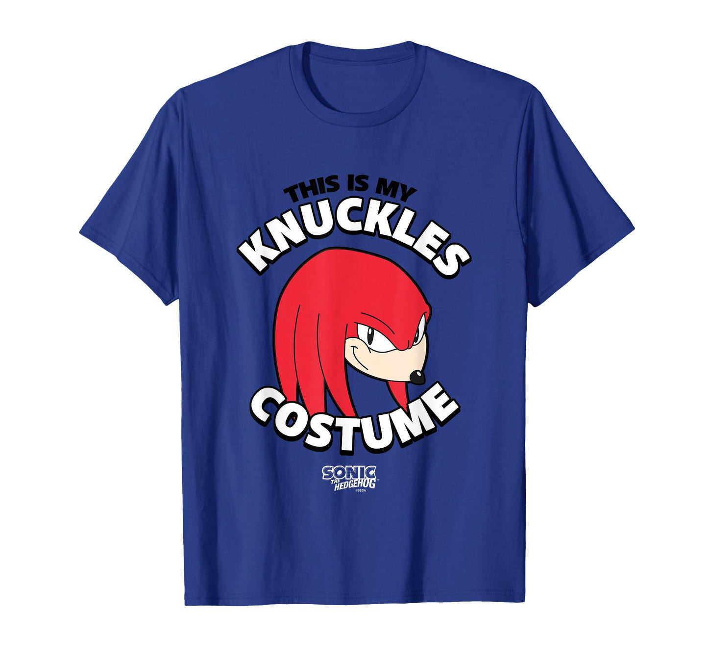 Sonic The Hedgehog Halloween Retro Knuckles Costume T-Shirt