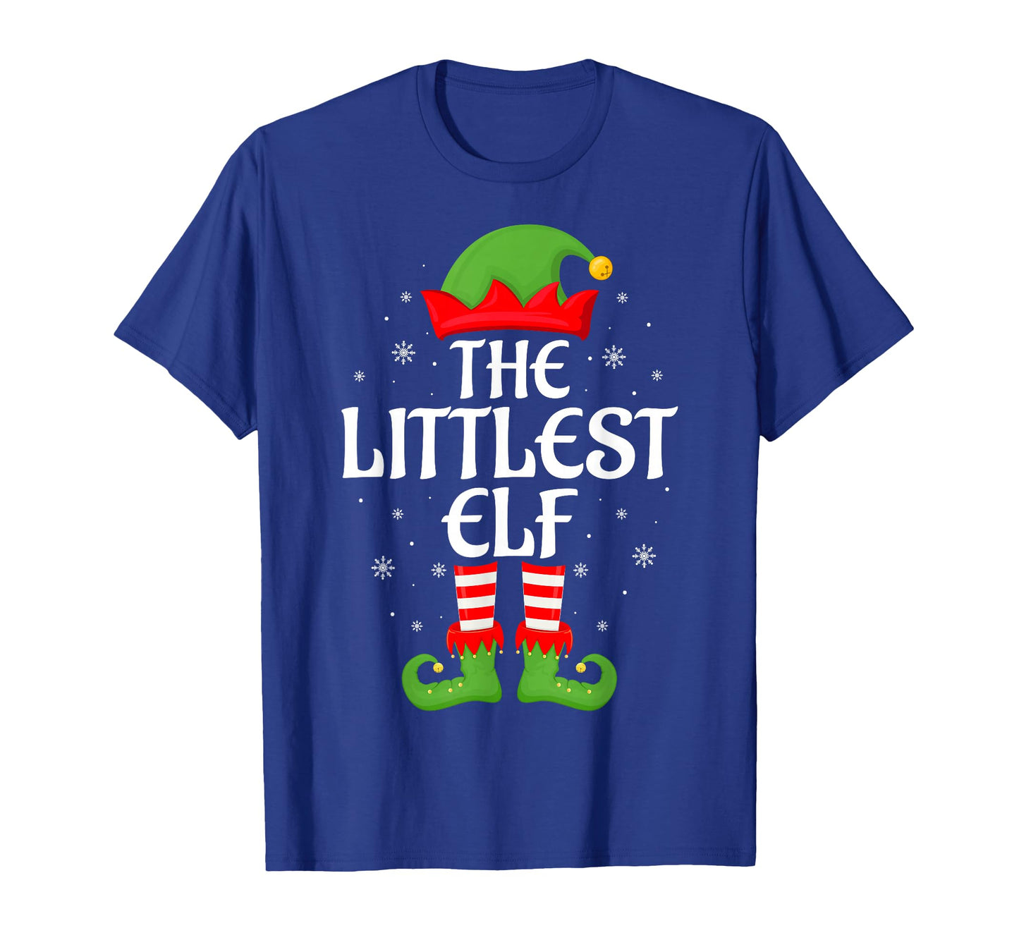 Littlest Elf Xmas Family Matching Elf Squad Christmas T-Shirt