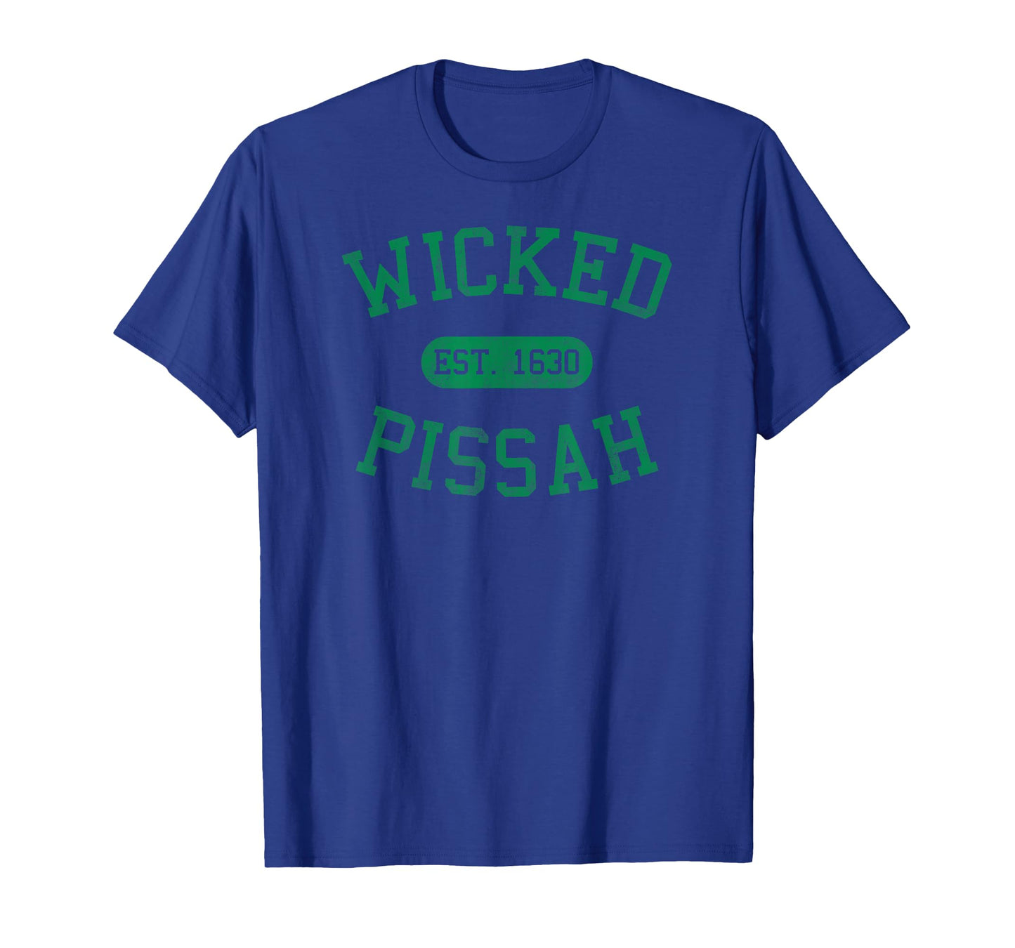 Distressed Vintage Wicked Pissah Boston MA Gag Bostonian T-Shirt