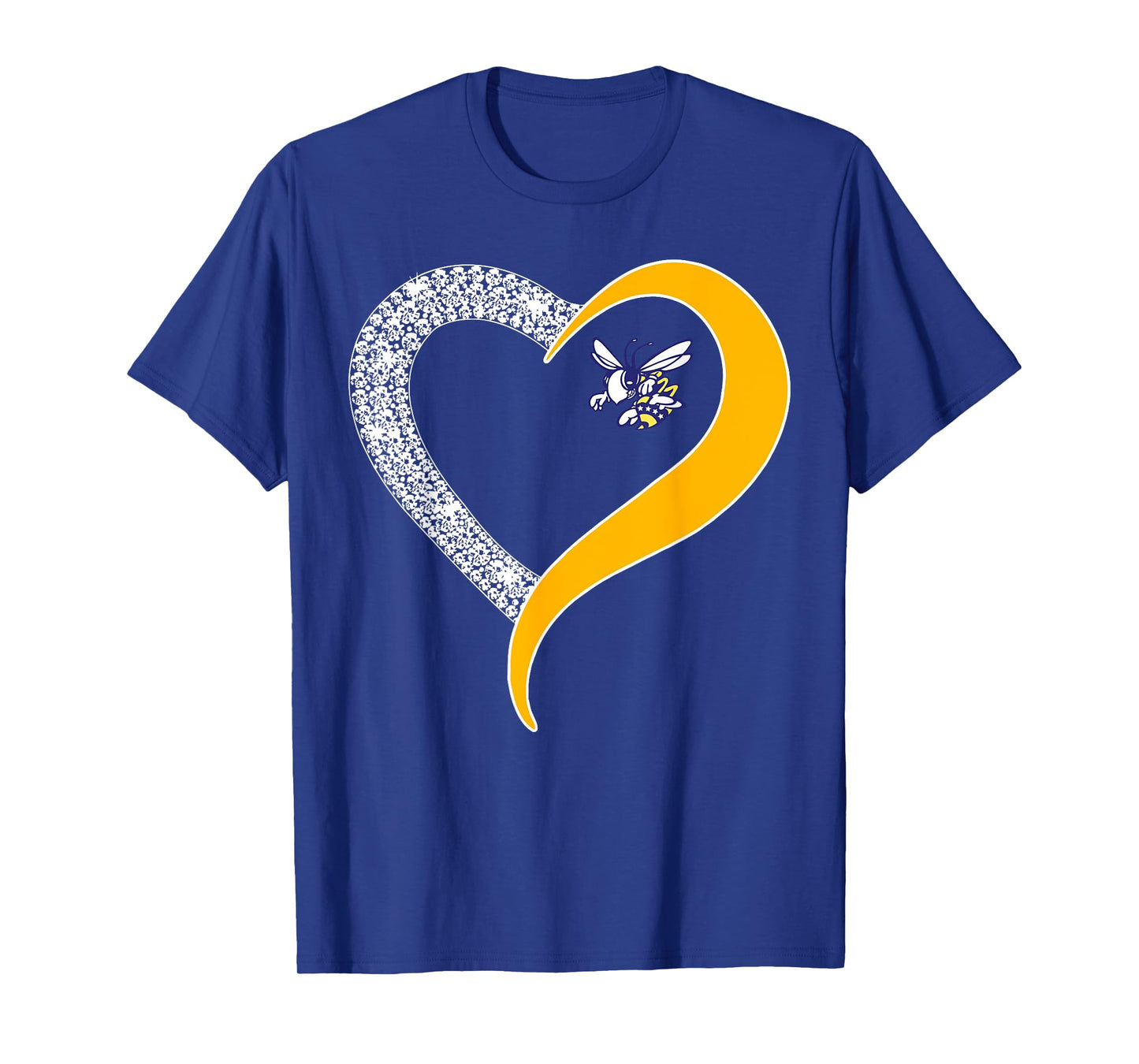 Stephenville Yellow Jackets Logo Diamond Heart HS T-Shirt