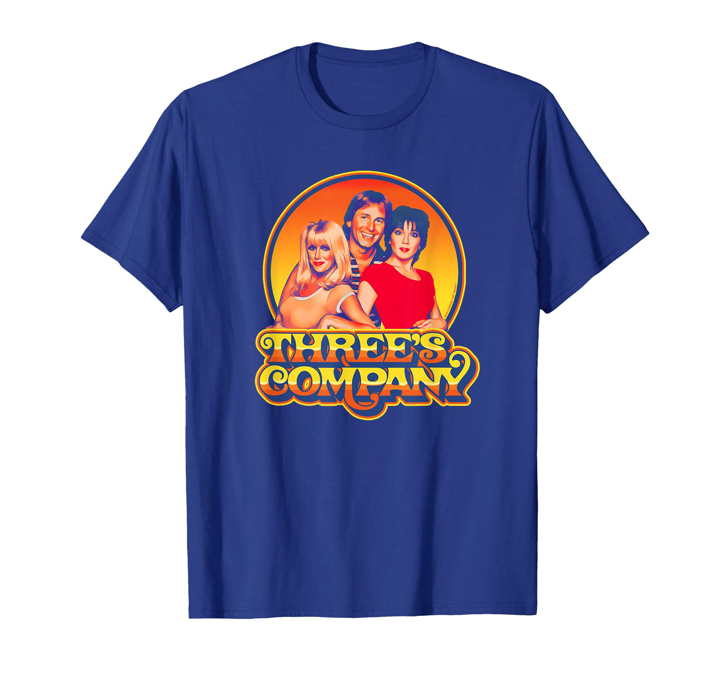 Three's Company 1980's Sunset Retro Jack Jan & Chrissy T-Shirt