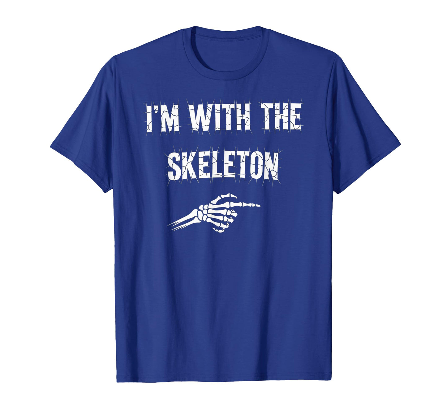 I'm with Skeleton Halloween Costume Couples Matching Gifts T-Shirt