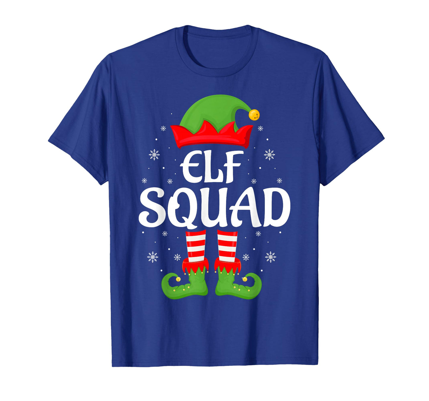 Elf Squad Christmas Pajamas Matching Family Group Elf Xmas T-Shirt