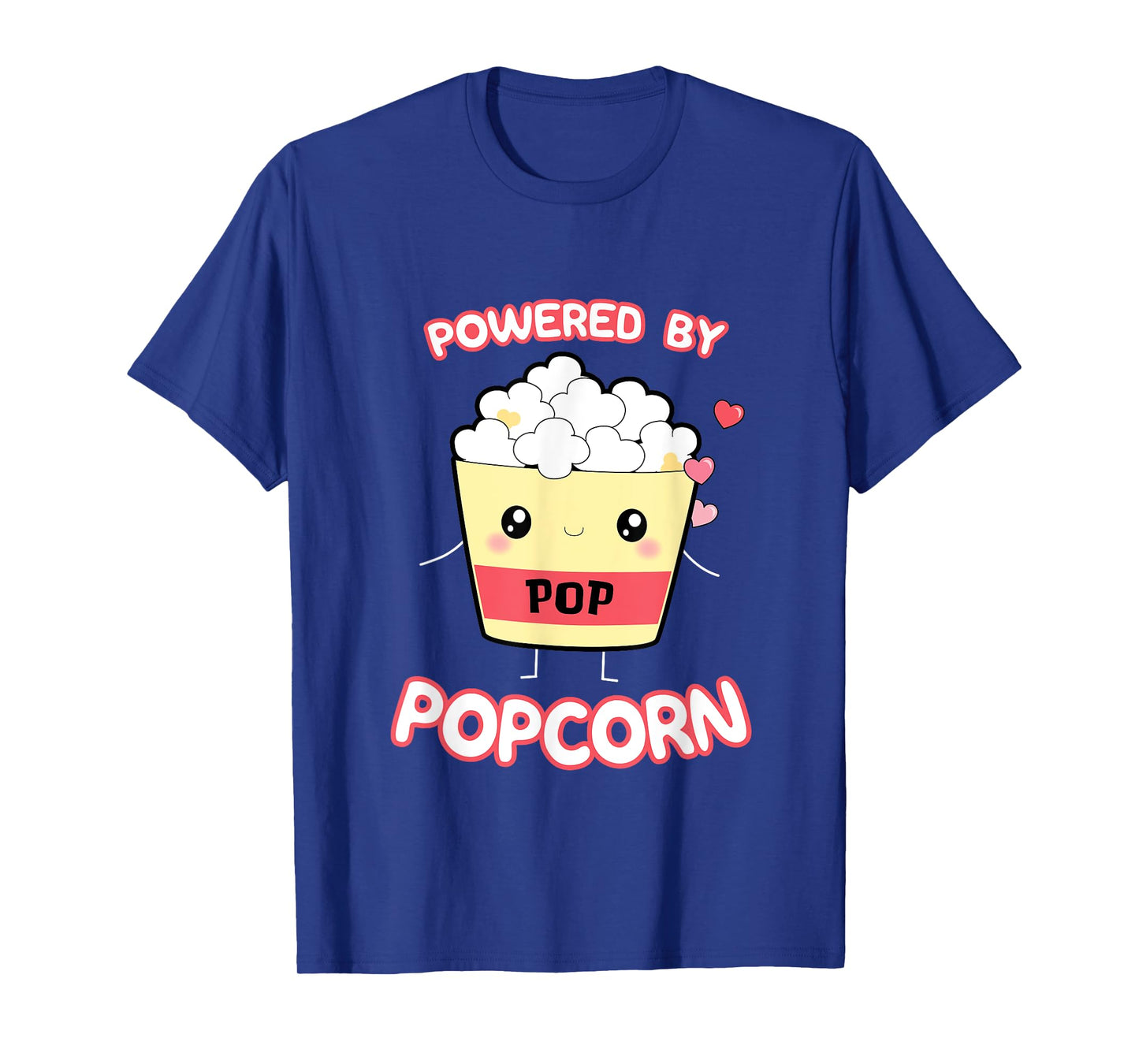 Powered By Popcorn, Cute Kawaii Popcorn Cartoon Otaku Top T-Shirt