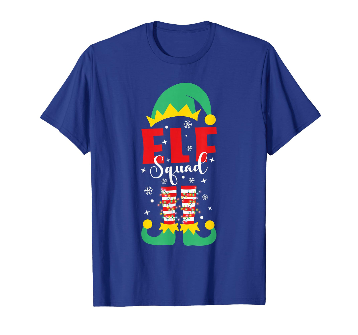 Elf Family Christmas Matching Pajamas Funny Xmas Elf Squad T-Shirt