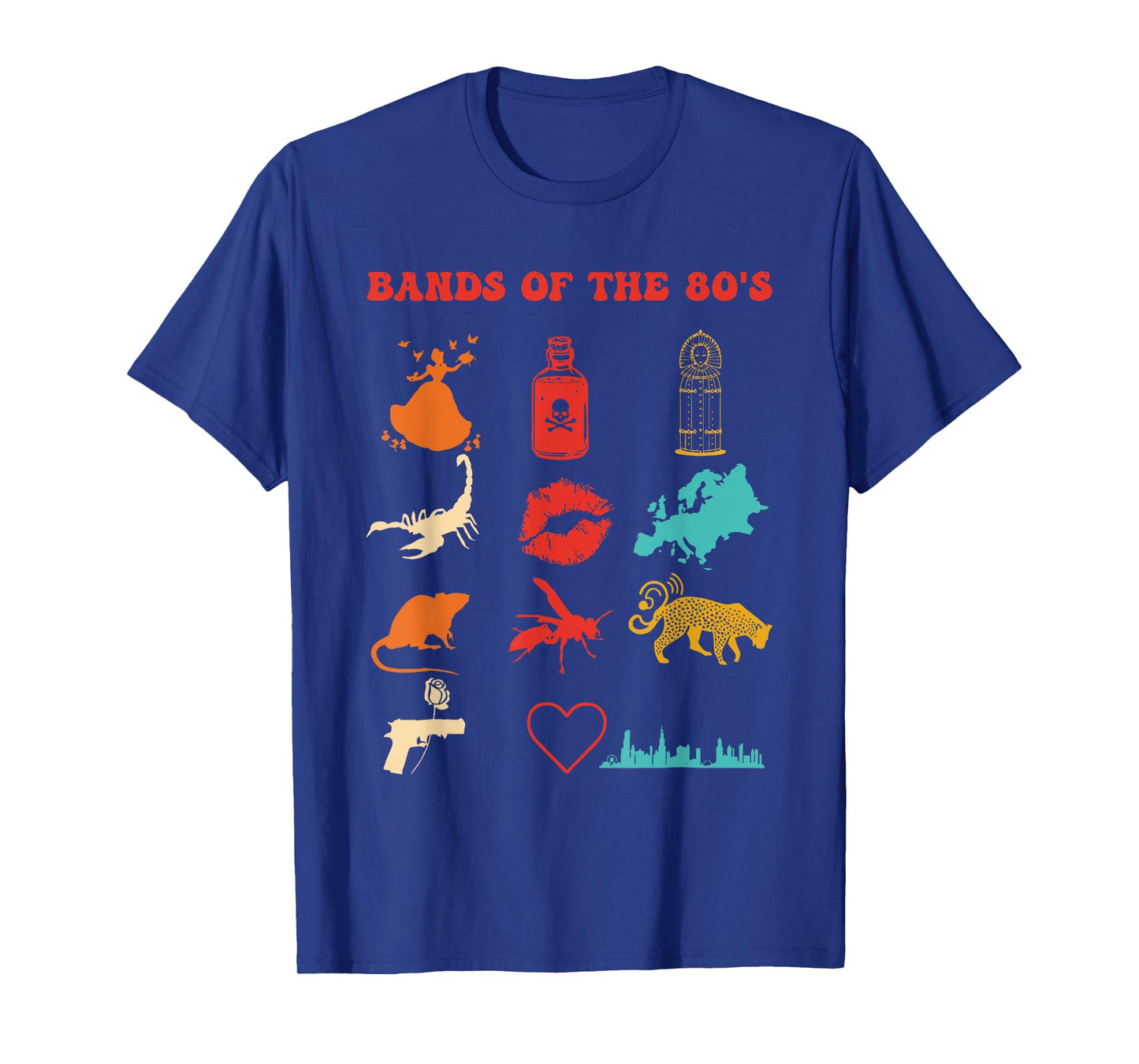 Bands Of The 80's Retro Vintage Design T-Shirt