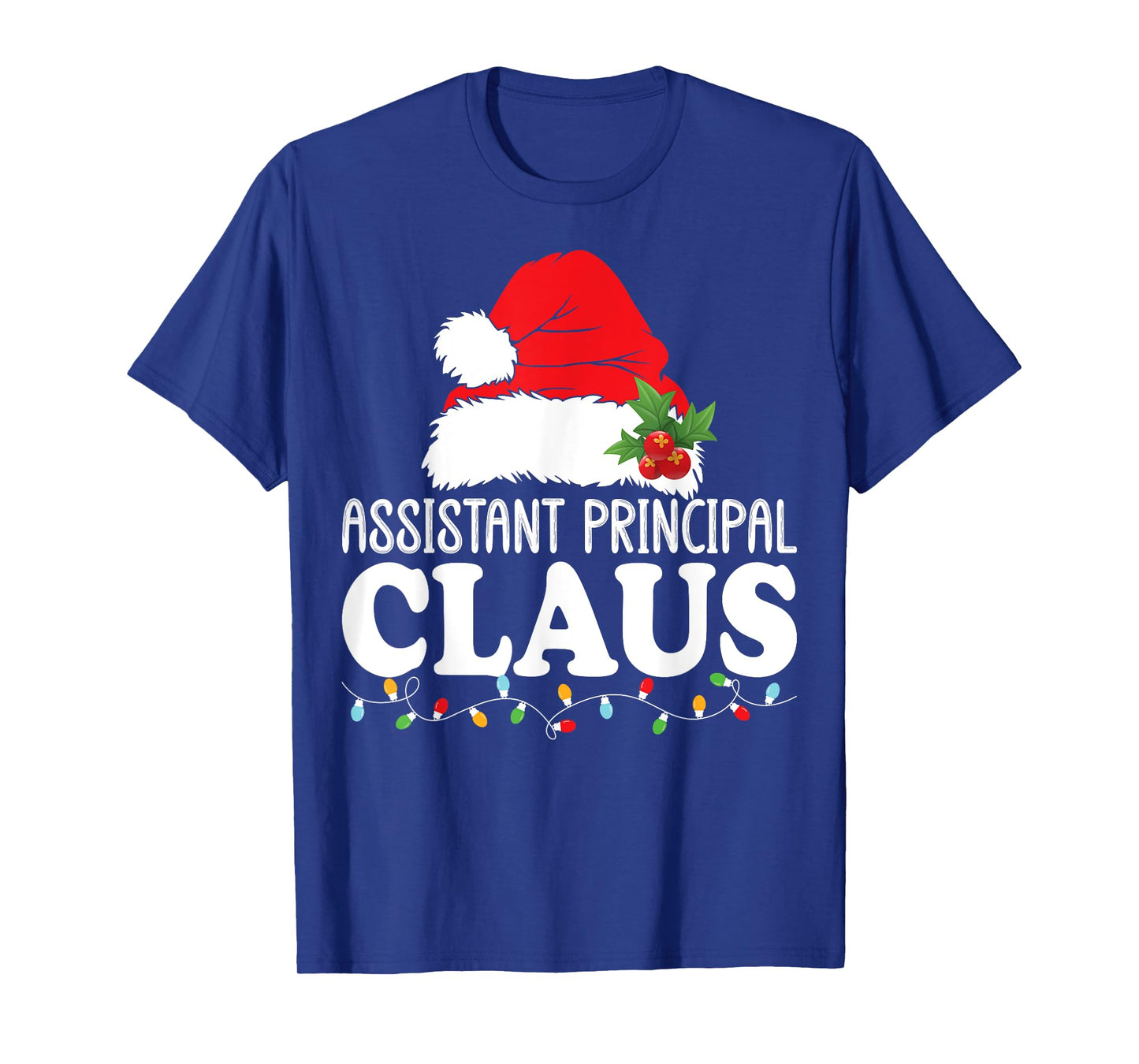 Assistant Principal Claus Santa Hat Christmas Vice Principal T-Shirt