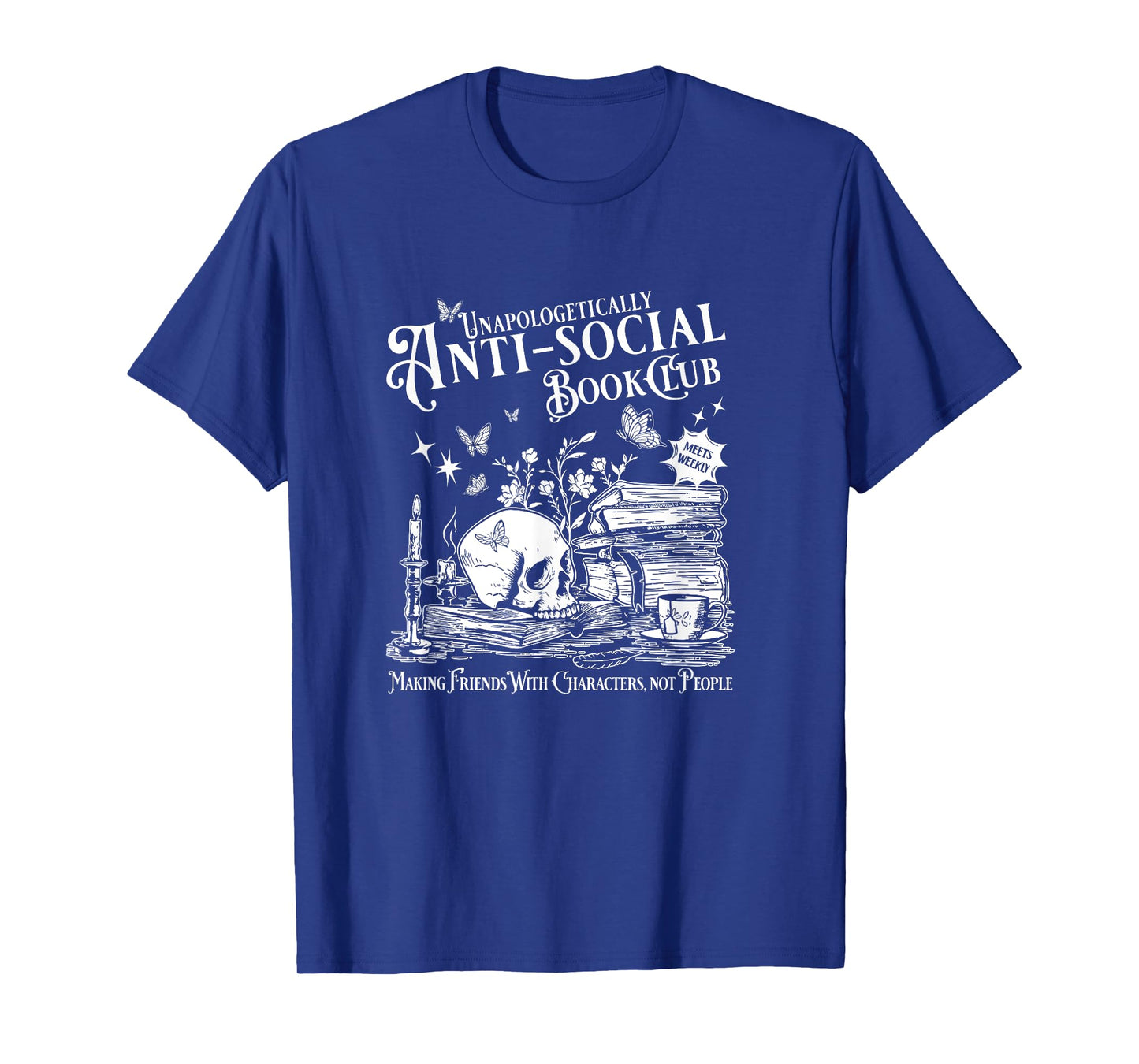 Unapologetically Antisocial Book Club Meets Weekly Retro T-Shirt