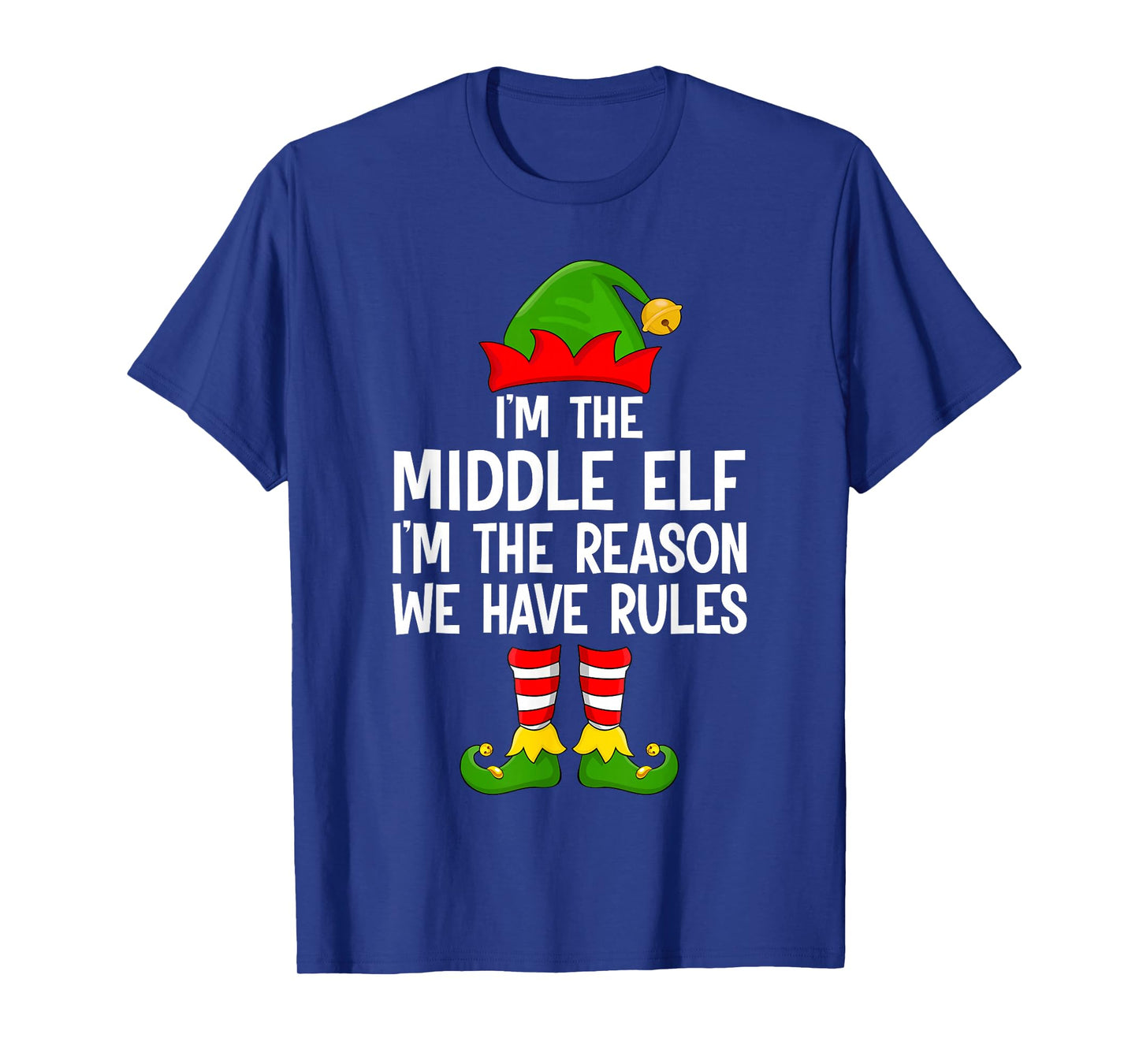 Middle Elf Xmas Matching Family Elf Squad Christmas T-Shirt
