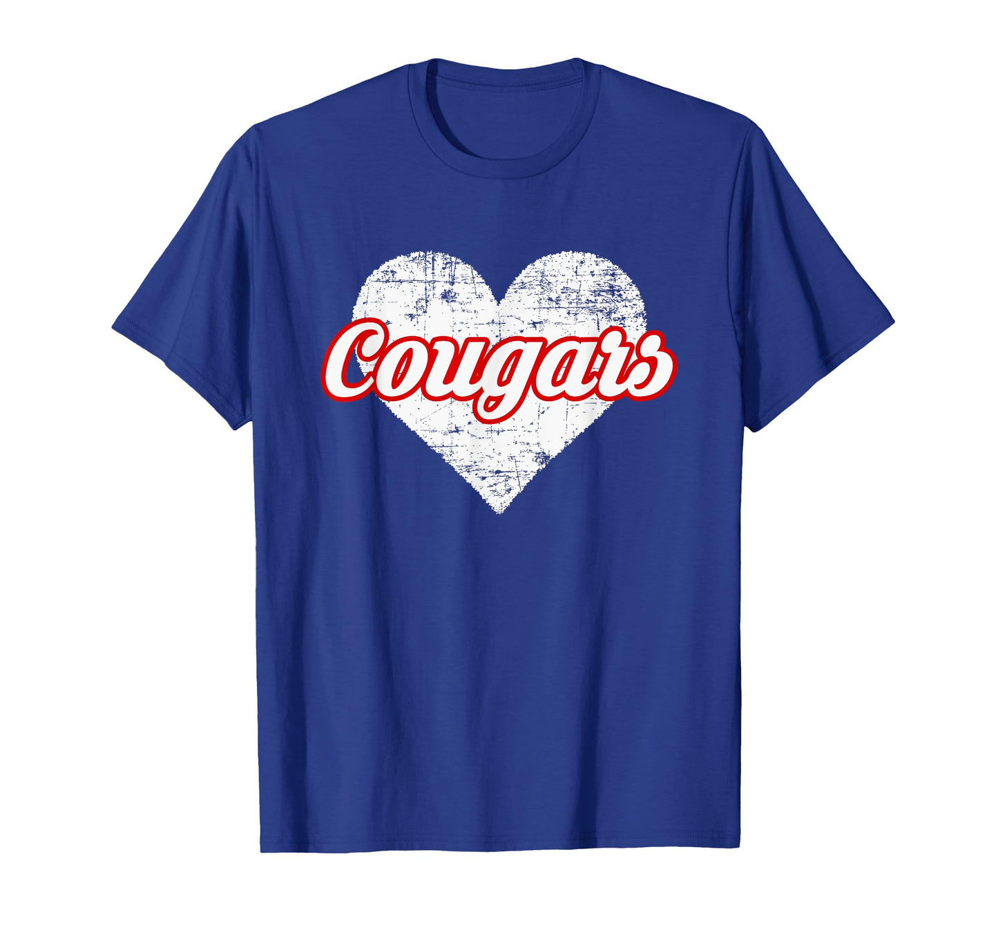 Hazleton Area Cougars Over Heart T-Shirt