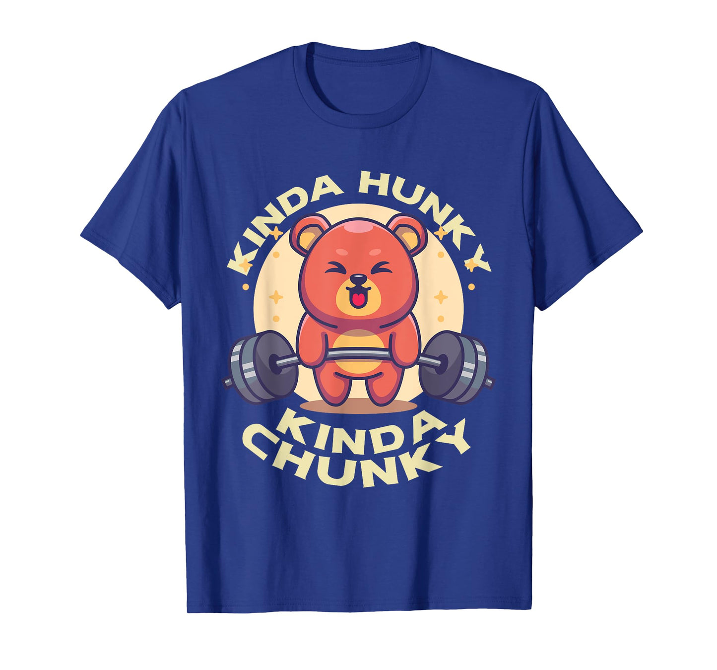 Funny Kinda Chunky Kinda Hunky Bodybuilding Gym Powerlifting T-Shirt