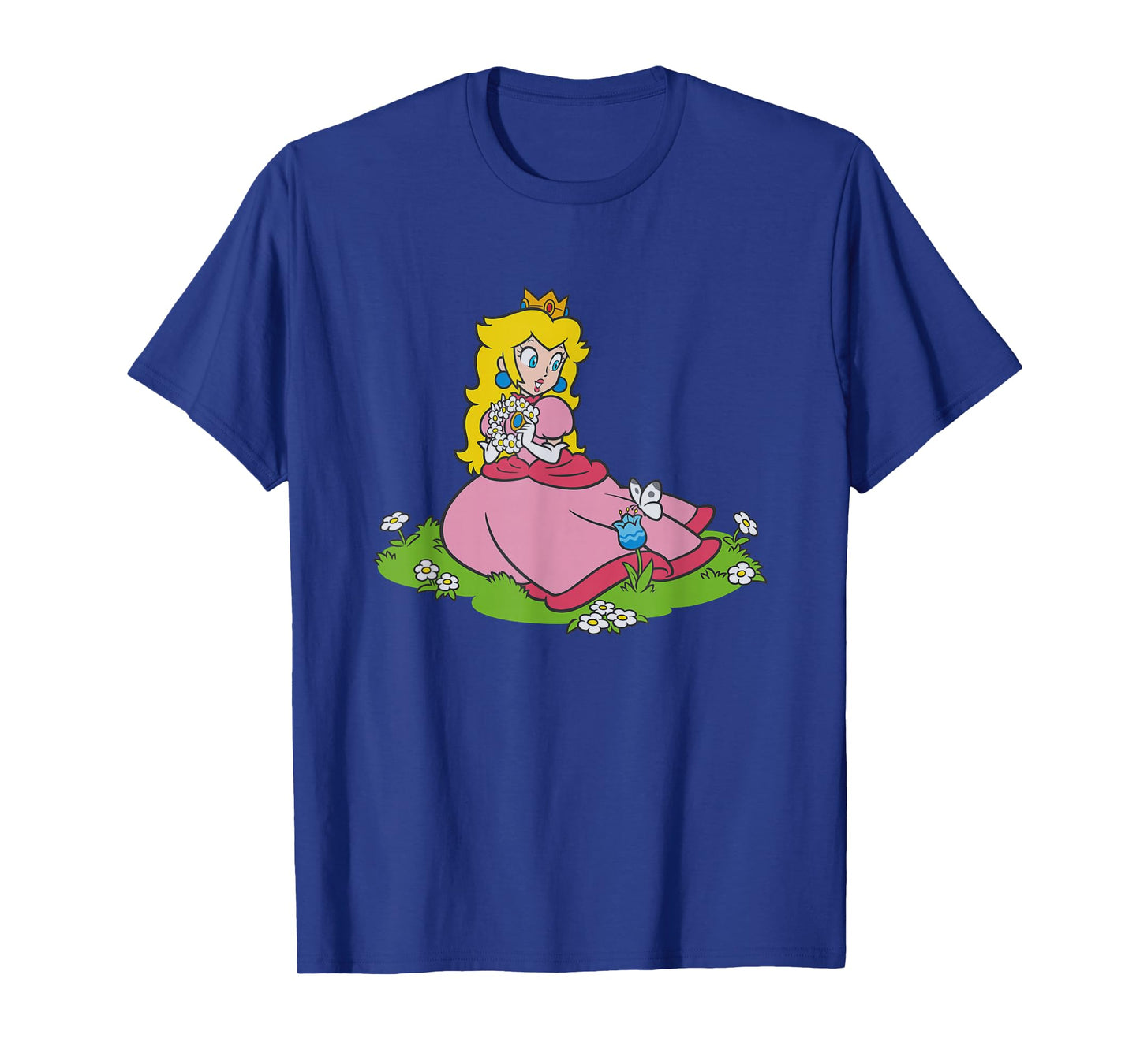 Super Mario Bros Princess Peach & Butterfly Portrait T-Shirt