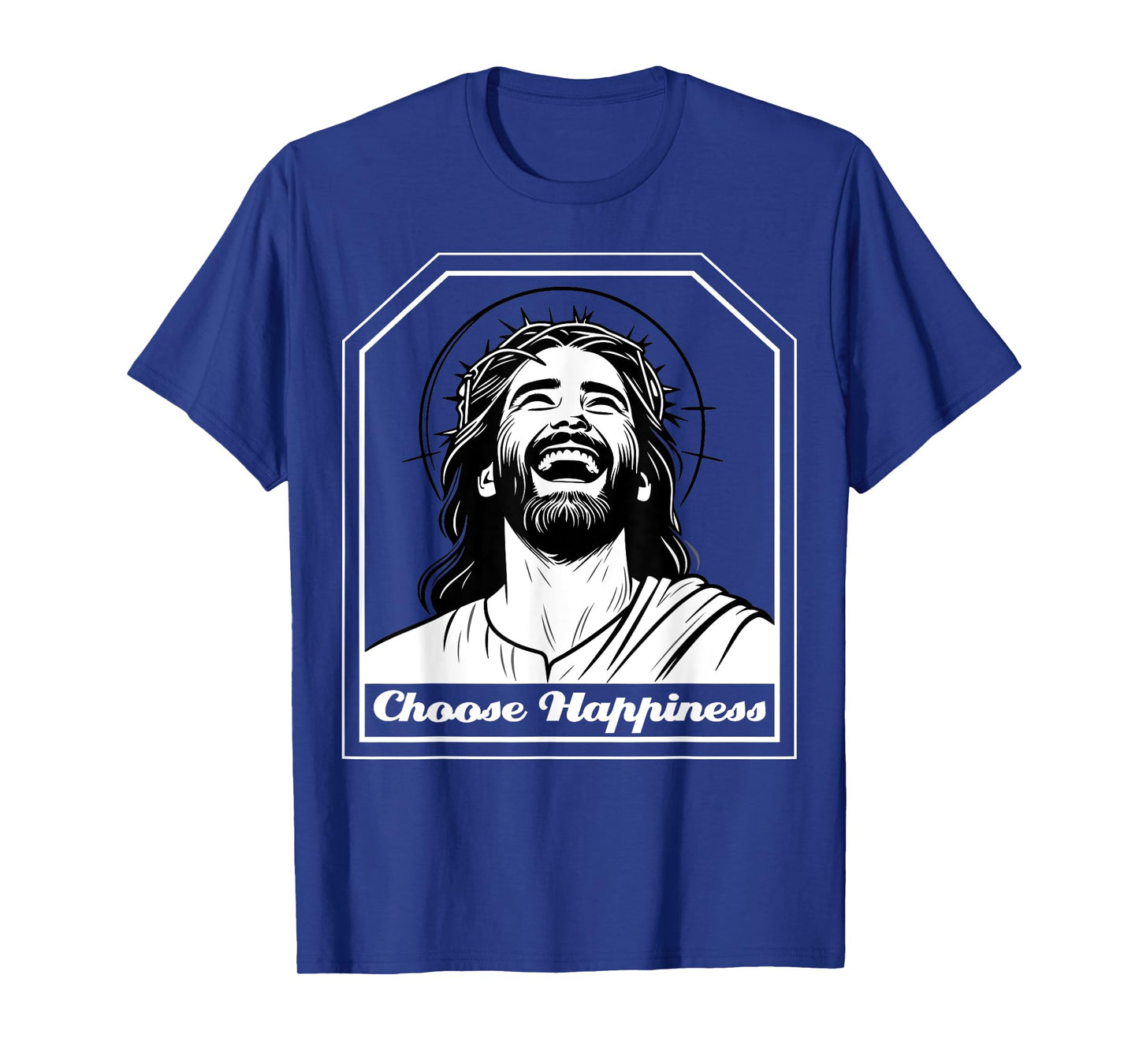 Jesus Christ laughing Joy Happy Smile Positive Souvenir Gift T-Shirt