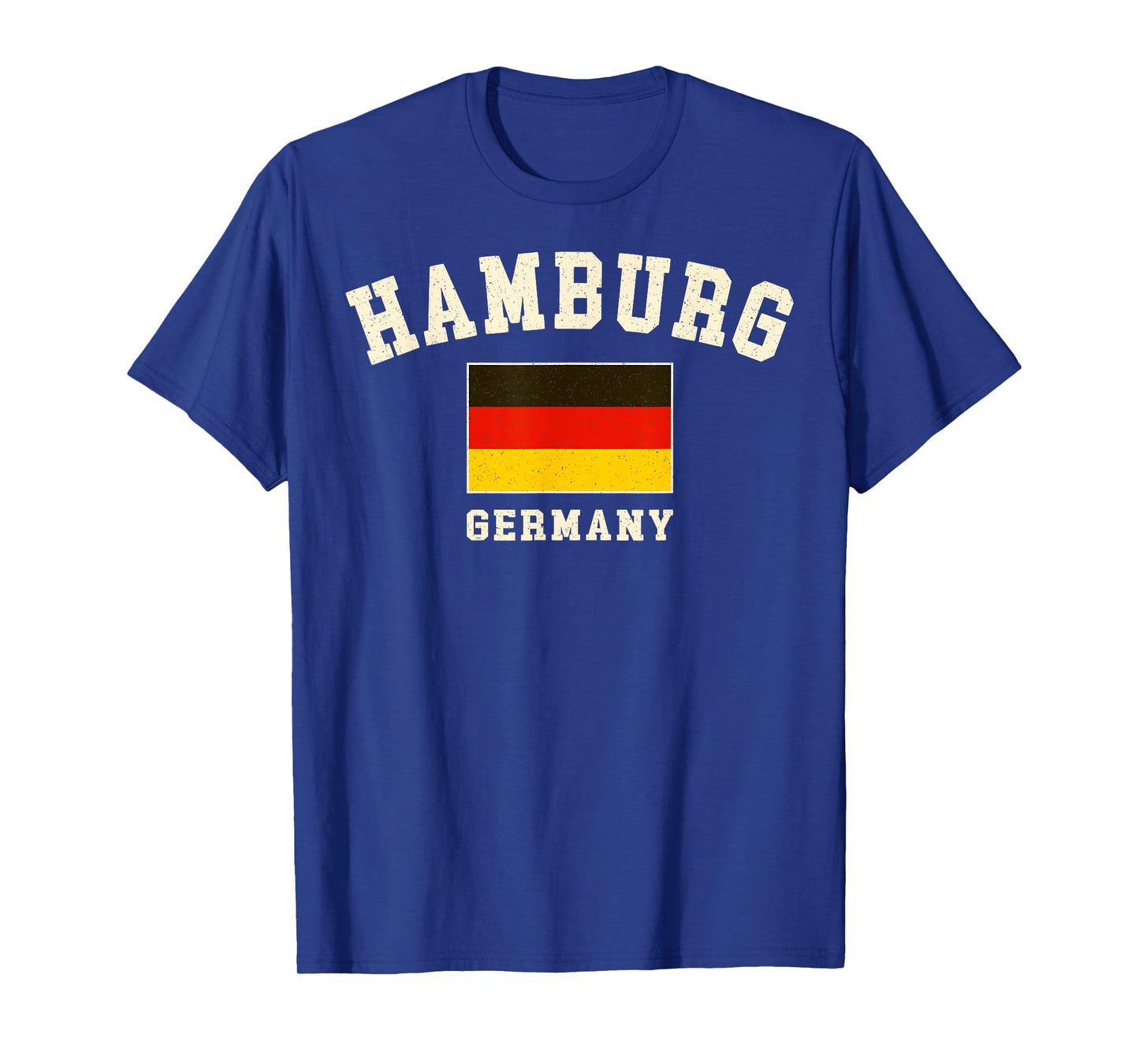 Vintage Hamburg Germany German Flag Souvenir Retro Graphic T-Shirt