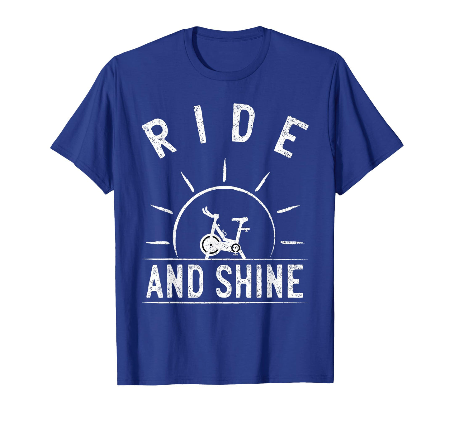 Ride and Shine Funny Indoor Spinning Spin Class Workout Gym T-Shirt