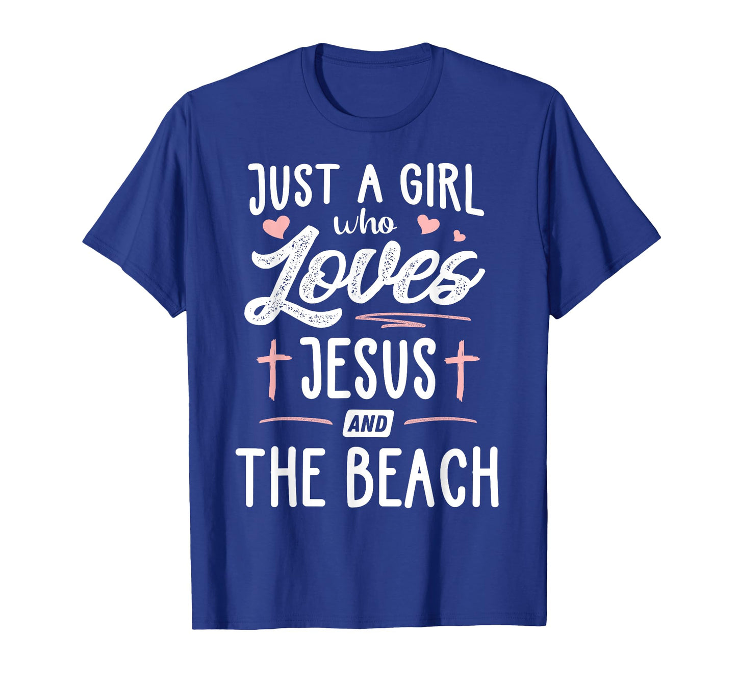 Just A Girl Who Loves Jesus And The Beach Gift Women T-Shirt
