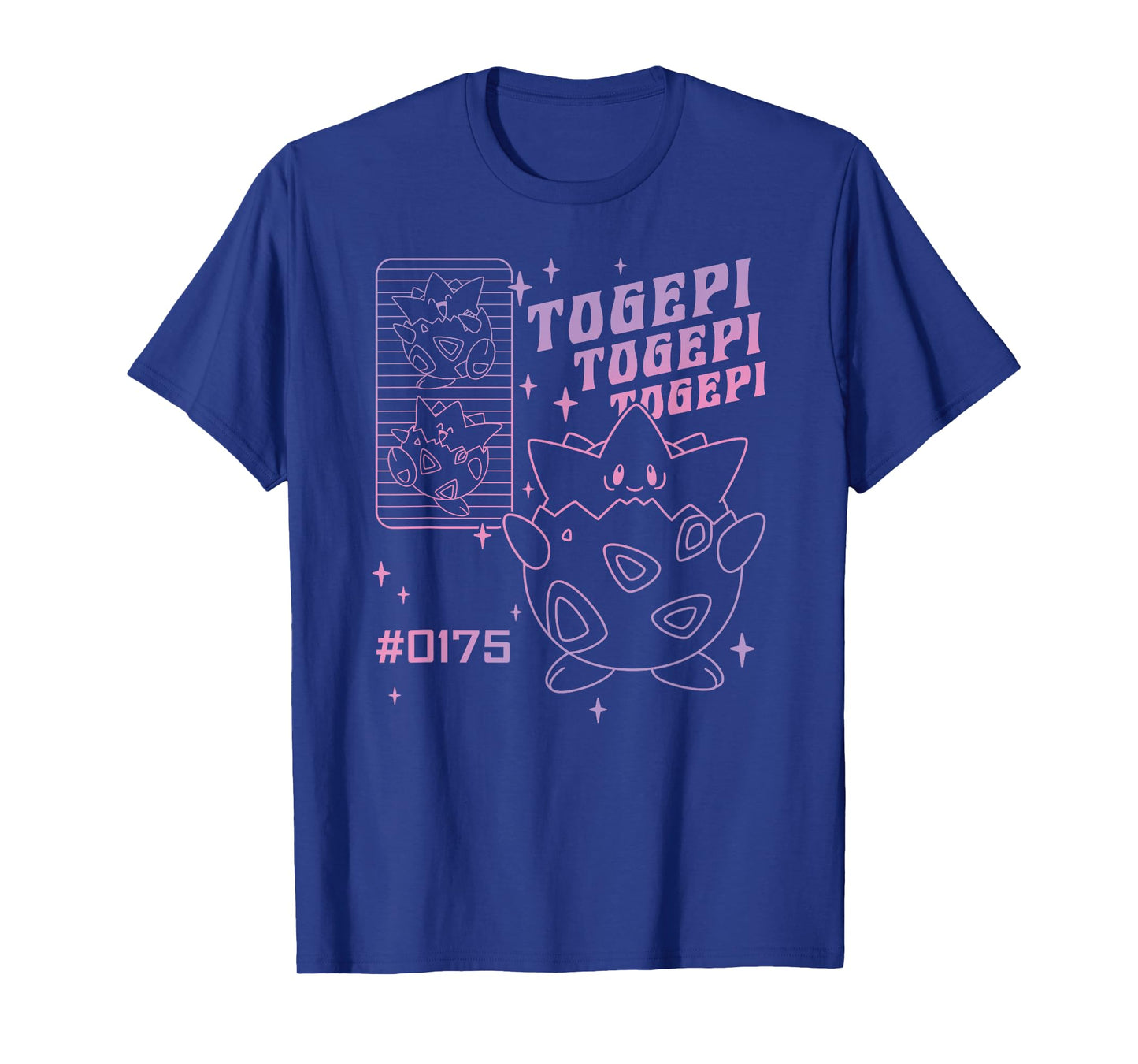 Pokémon Togepi Vintage Gradient Line Art T-Shirt