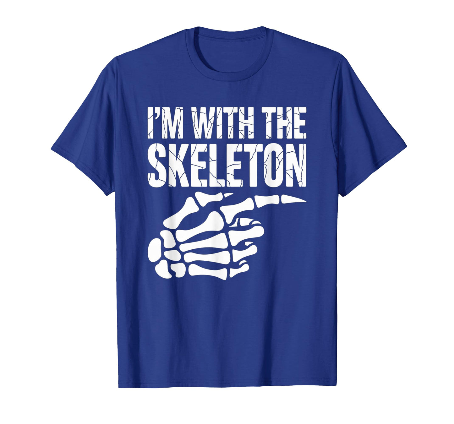 I'm with Skeleton Halloween Costume Couples Matching Gifts T-Shirt