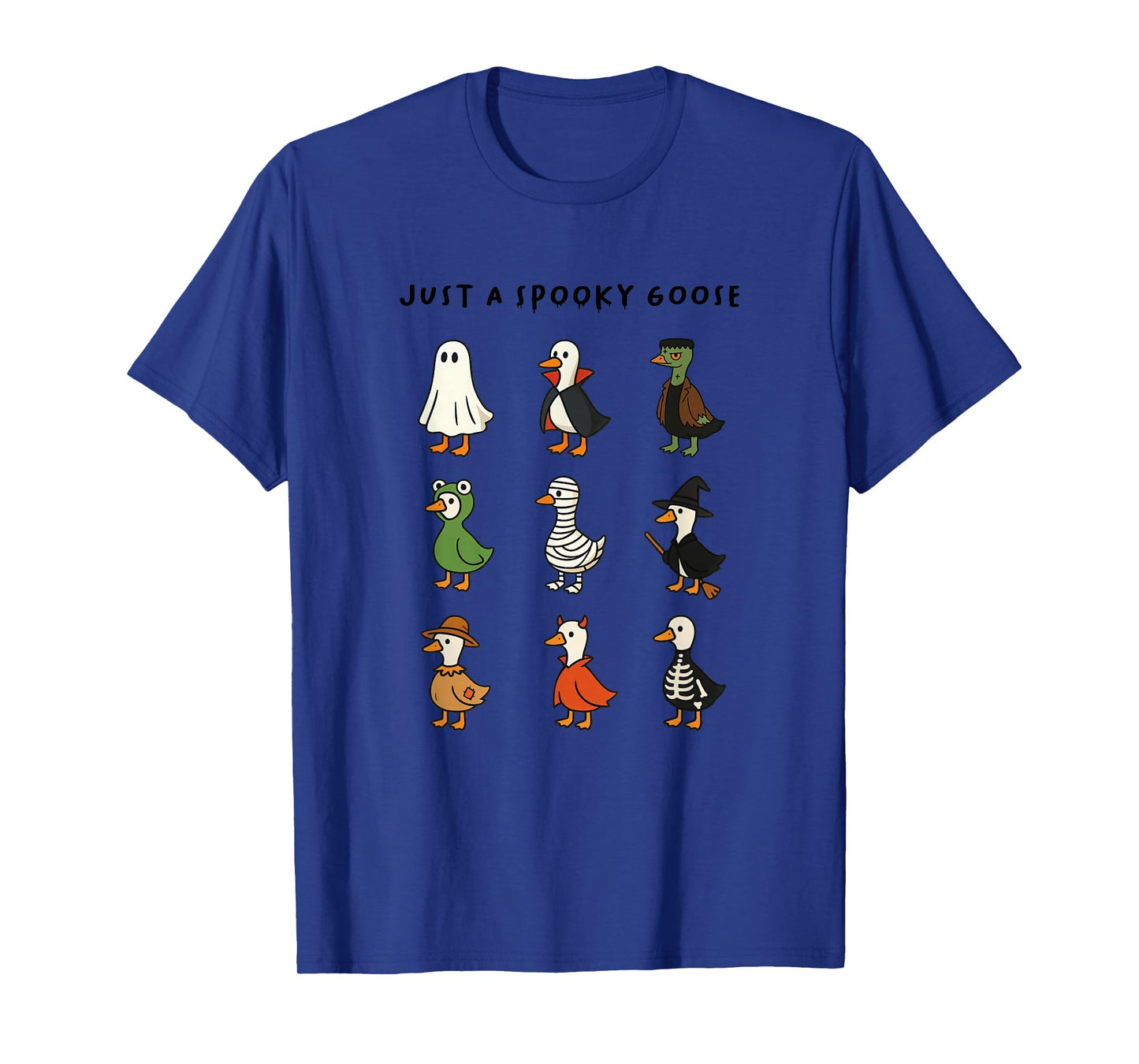 Just A Spooky Goose Halloween Silly Goose Cute Halloween T-Shirt