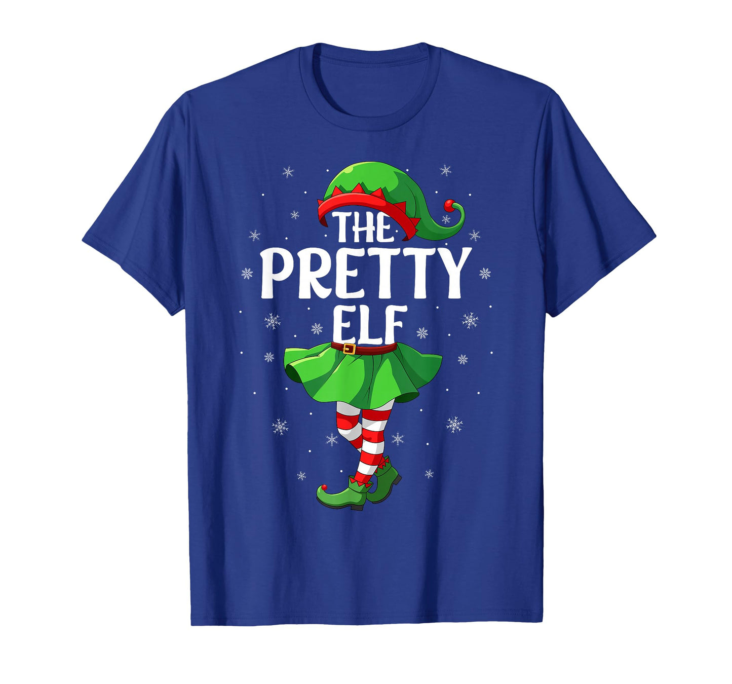 Pretty Elf Christmas Girls Women Elf Squad Xmas Family T-Shirt