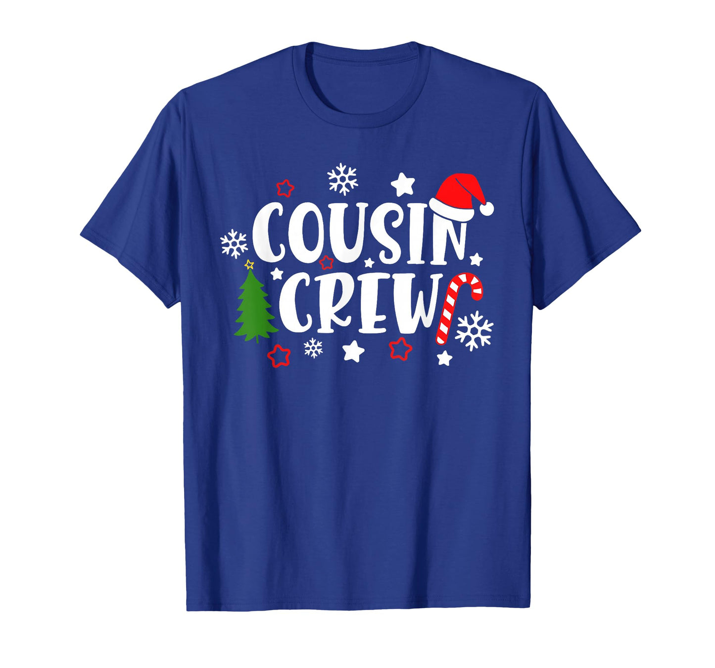 Cousin Crew Candy Cane Snowflake Pajamas Holiday Christmas T-Shirt