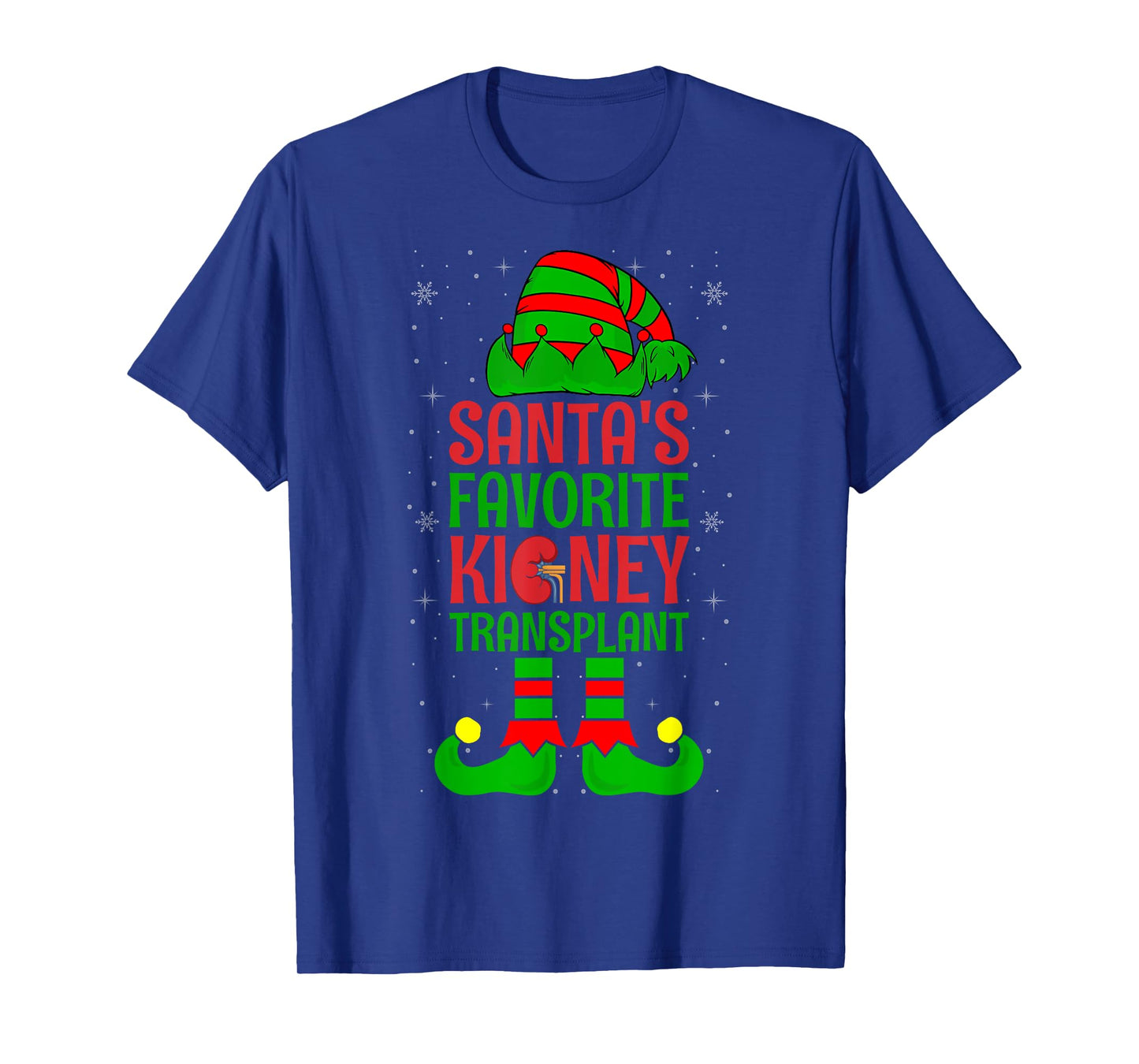 Santa's Favorite Kidney Transplant Organ Donor Elf Christmas T-Shirt