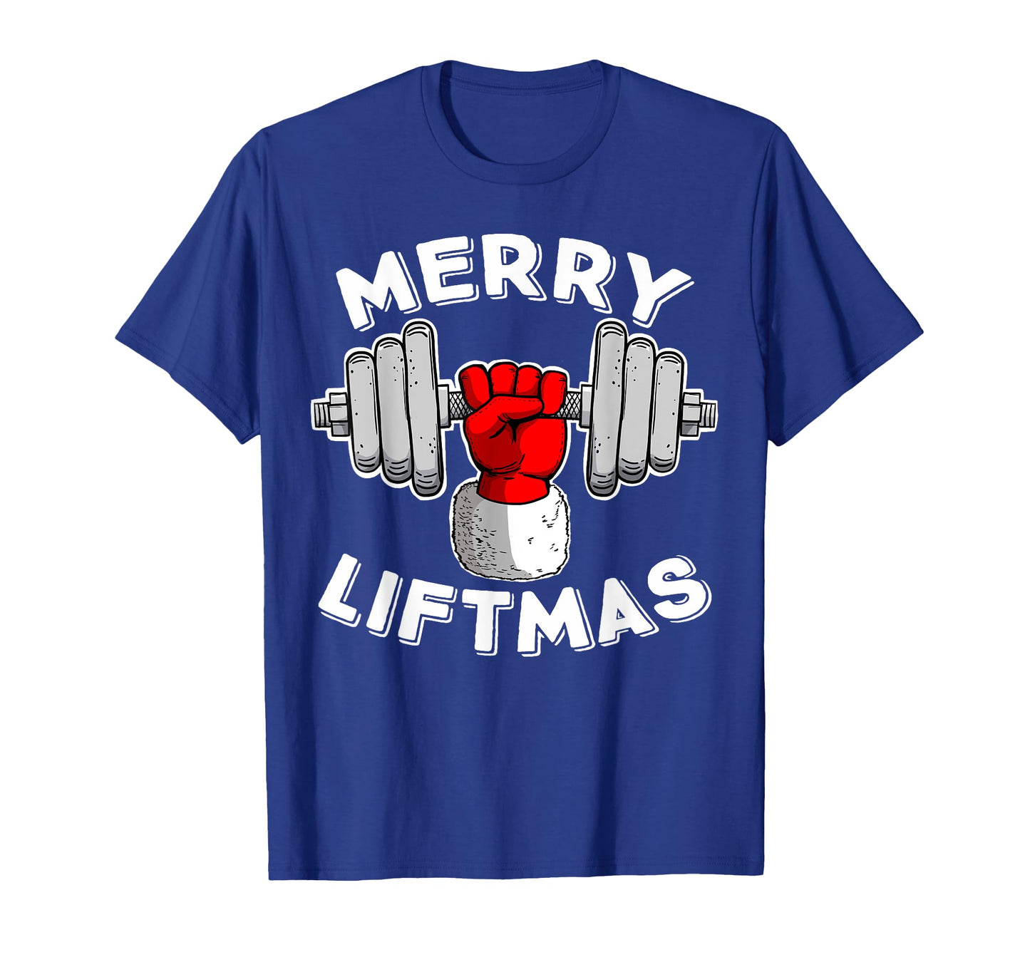 funny Swole Santa Claus Mery Liftmas T-Shirt