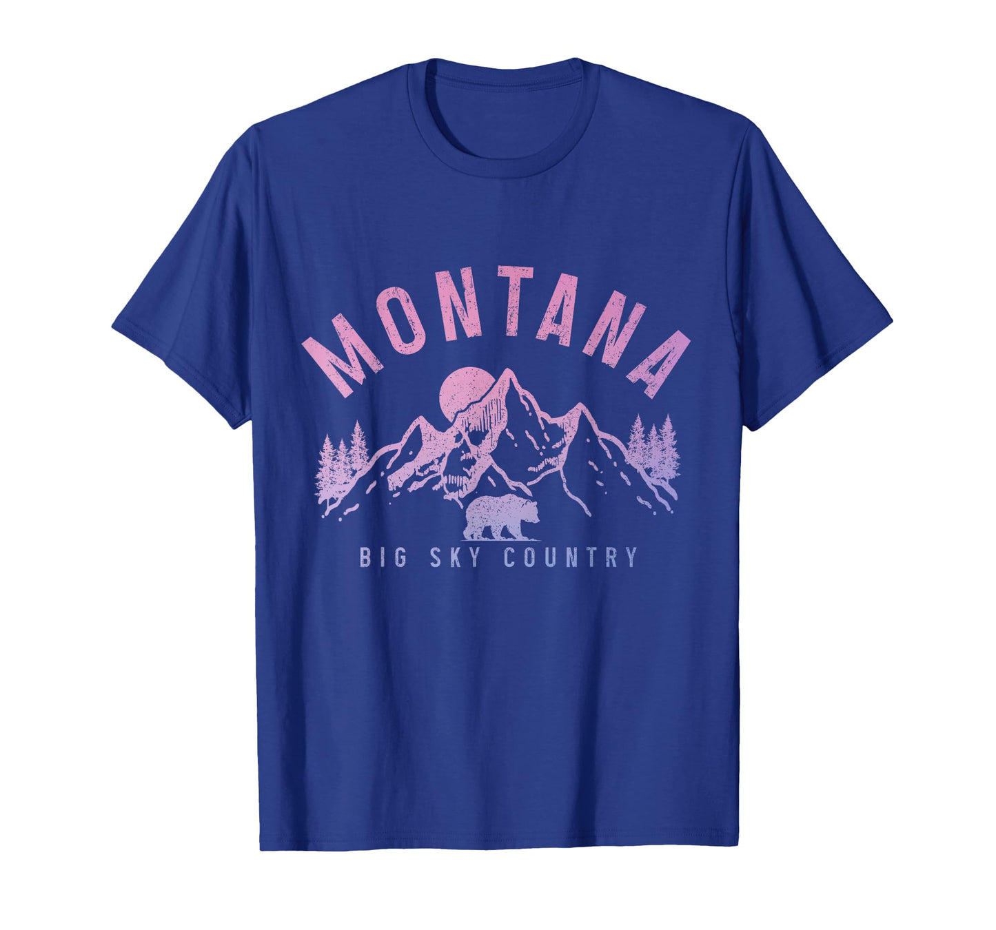 Montana Vintage Mountains Bear Nature Lover T-Shirt