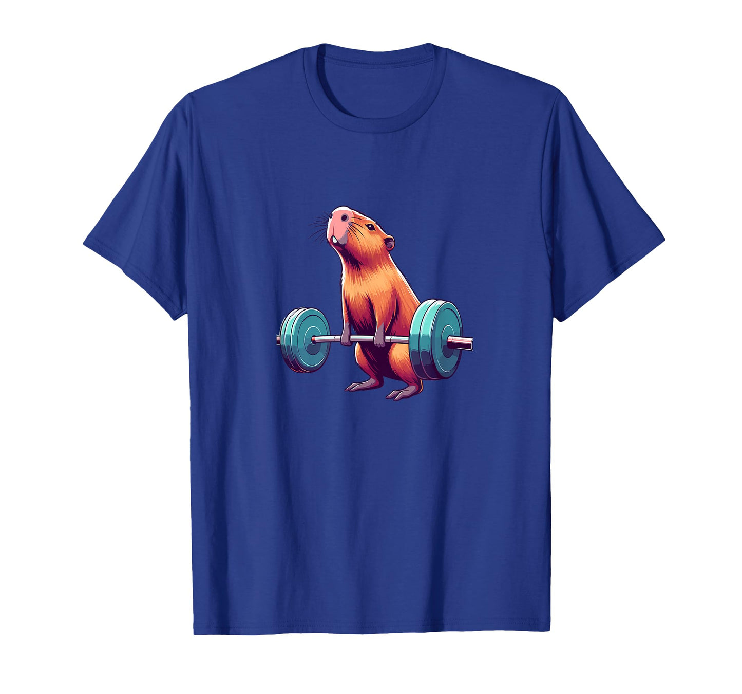 Capybara Deadlift Weightlifting Funny Fitness Workout Tee T-Shirt